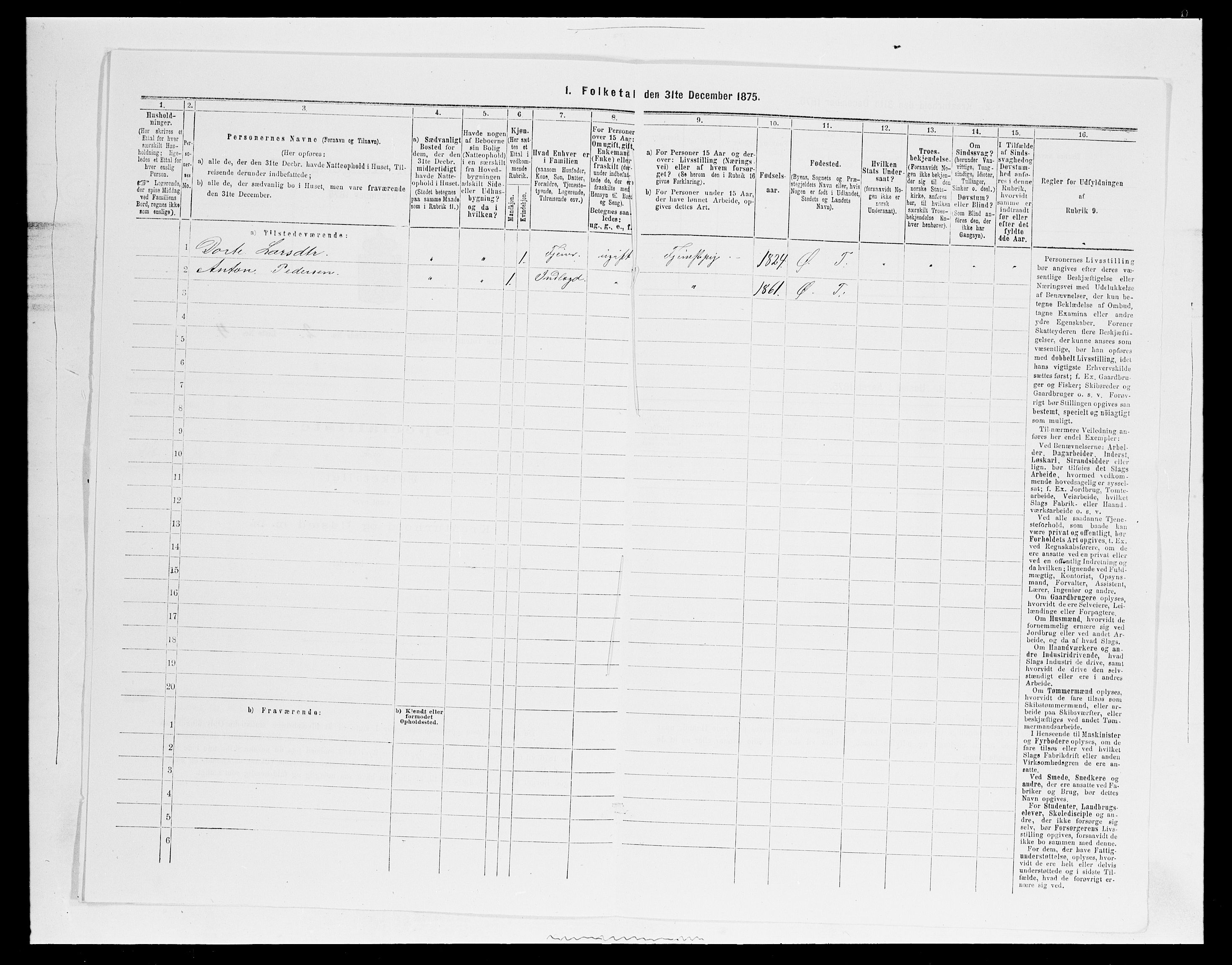 SAH, 1875 census for 0528P Østre Toten, 1875, p. 354