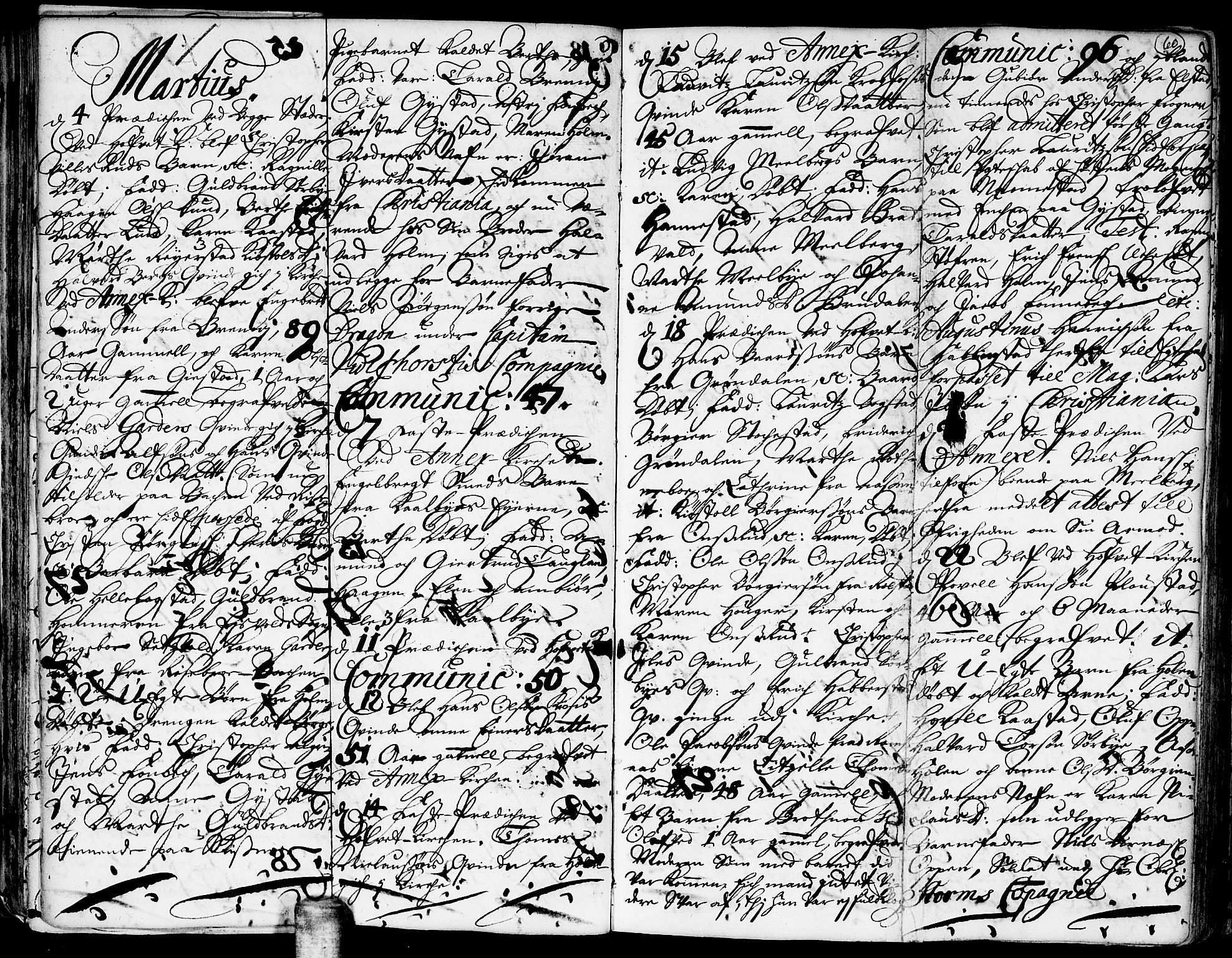 Ullensaker prestekontor Kirkebøker, AV/SAO-A-10236a/F/Fa/L0001: Parish register (official) no. I 1, 1689-1701, p. 60