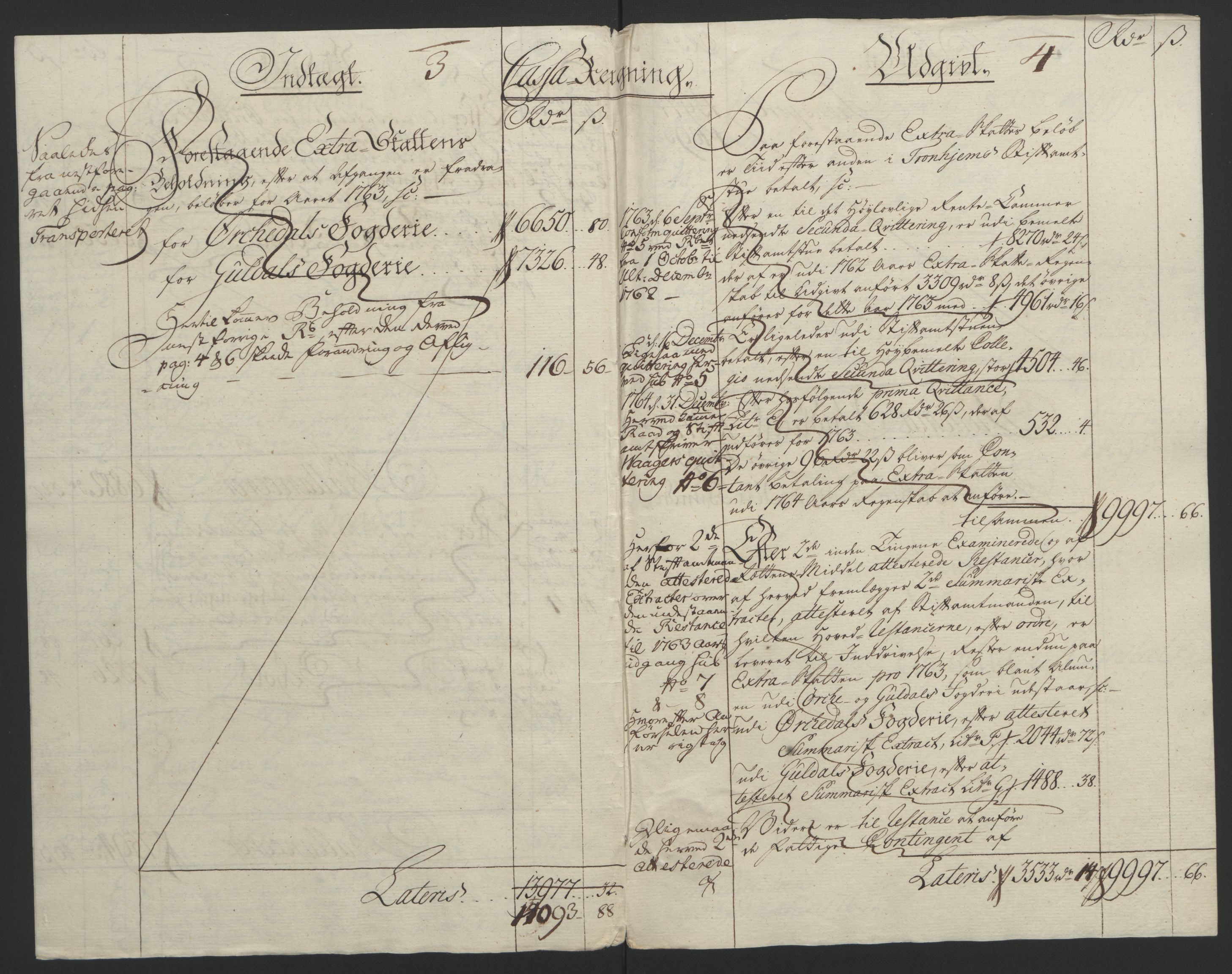 Rentekammeret inntil 1814, Reviderte regnskaper, Fogderegnskap, RA/EA-4092/R60/L4094: Ekstraskatten Orkdal og Gauldal, 1762-1765, p. 79