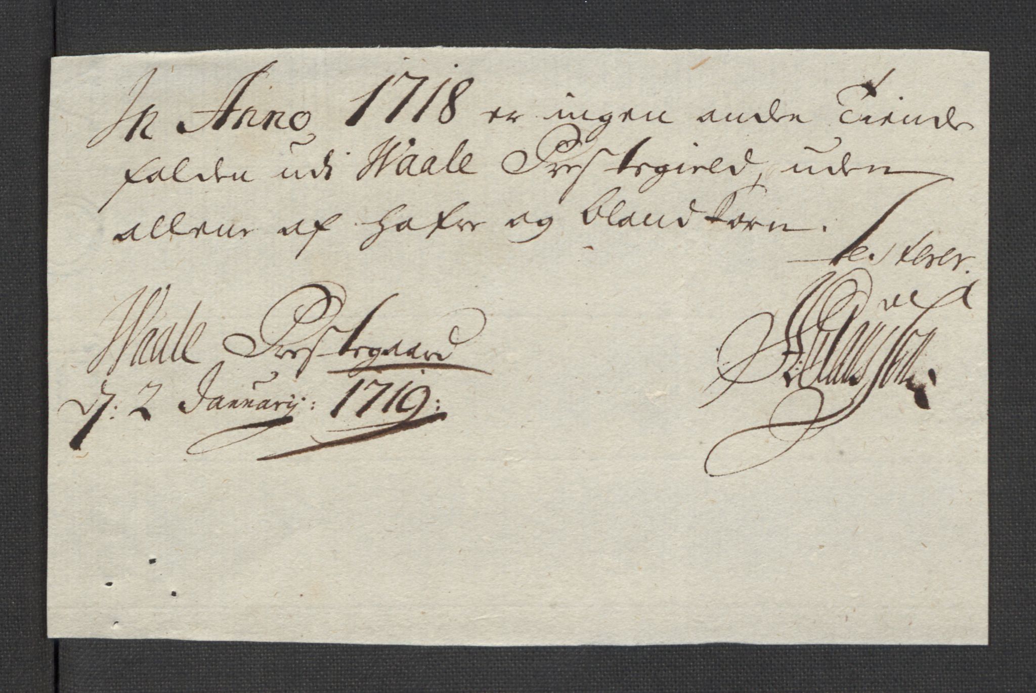 Rentekammeret inntil 1814, Reviderte regnskaper, Fogderegnskap, AV/RA-EA-4092/R32/L1882: Fogderegnskap Jarlsberg grevskap, 1718, p. 145