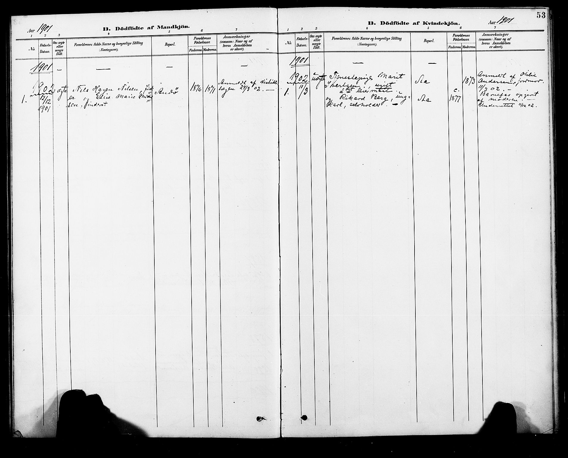 Ministerialprotokoller, klokkerbøker og fødselsregistre - Nordland, AV/SAT-A-1459/886/L1220: Parish register (official) no. 886A02, 1892-1903, p. 53