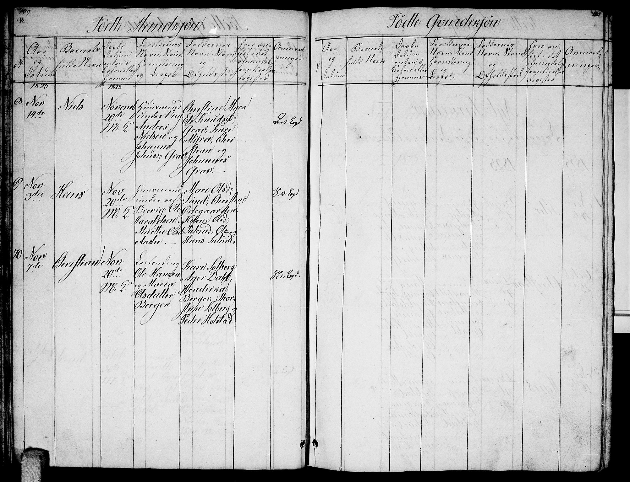 Enebakk prestekontor Kirkebøker, AV/SAO-A-10171c/G/Ga/L0002: Parish register (copy) no. I 2, 1822-1833, p. 109-110