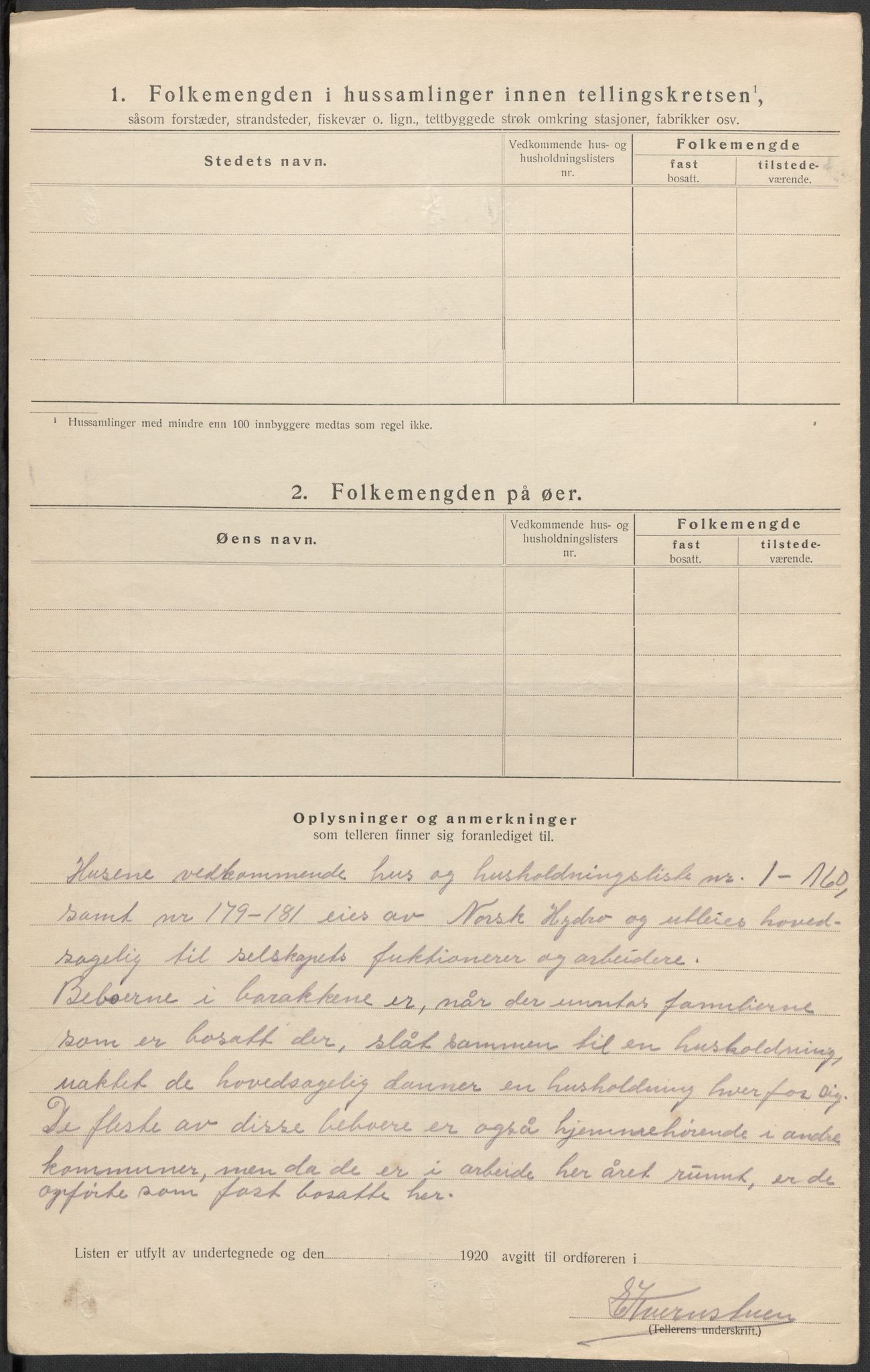 SAKO, 1920 census for Tinn, 1920, p. 60