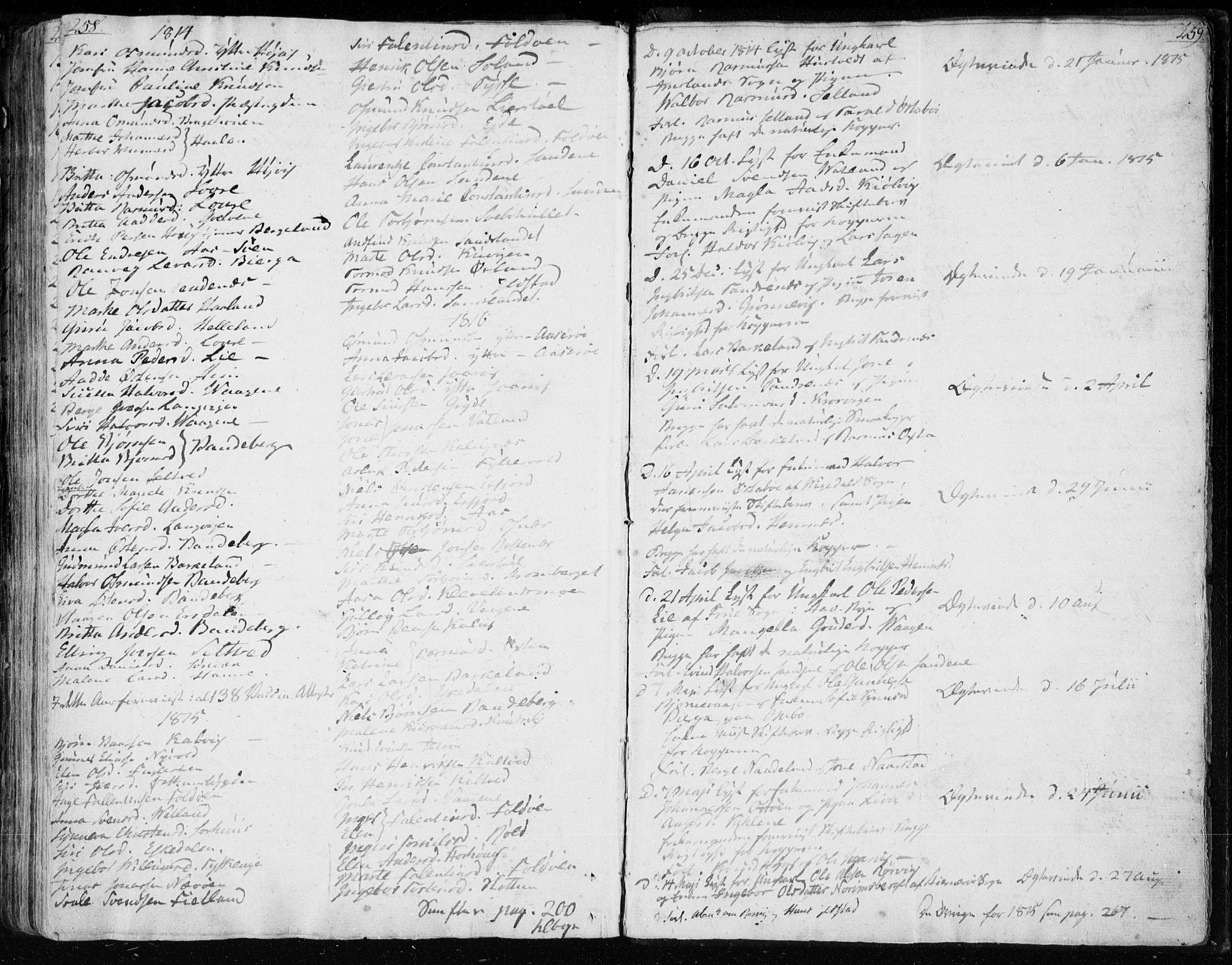 Jelsa sokneprestkontor, SAST/A-101842/01/IV: Parish register (official) no. A 4, 1796-1816, p. 258-259