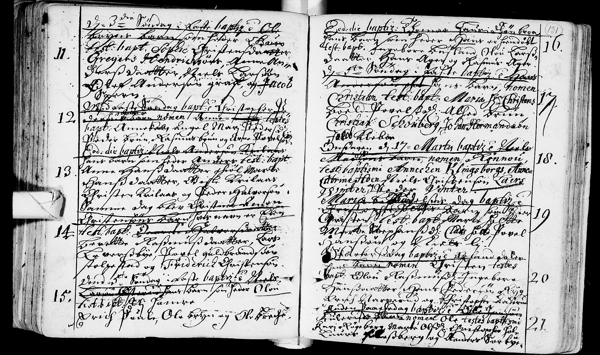 Eiker kirkebøker, AV/SAKO-A-4/F/Fa/L0002: Parish register (official) no. I 2, 1705-1724, p. 131