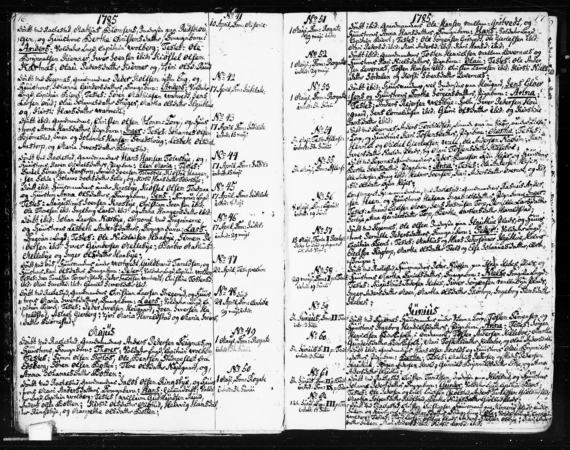 Rakkestad prestekontor Kirkebøker, AV/SAO-A-2008/F/Fa/L0005: Parish register (official) no. I 5, 1784-1814, p. 16-17