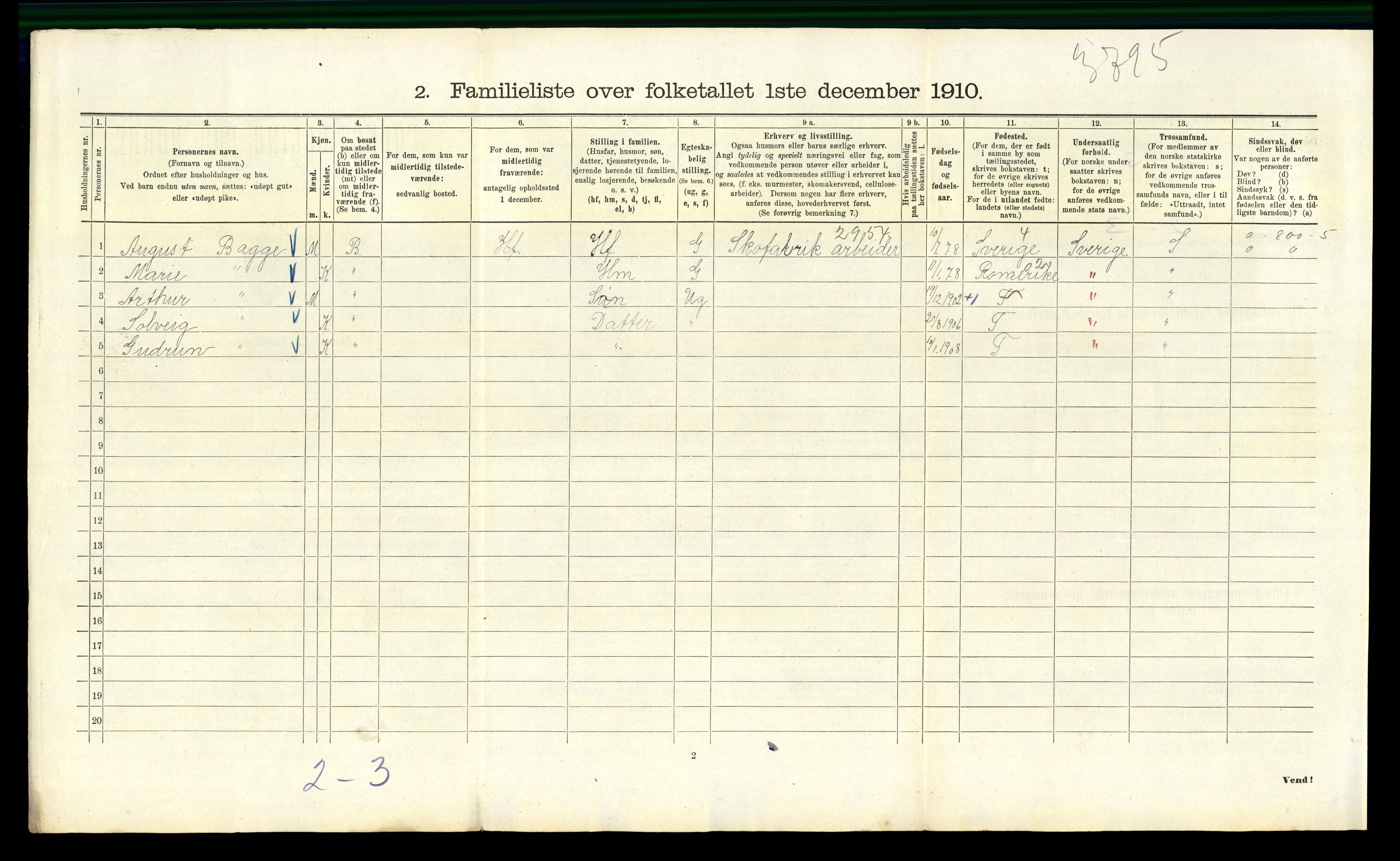 RA, 1910 census for Kristiania, 1910, p. 48154