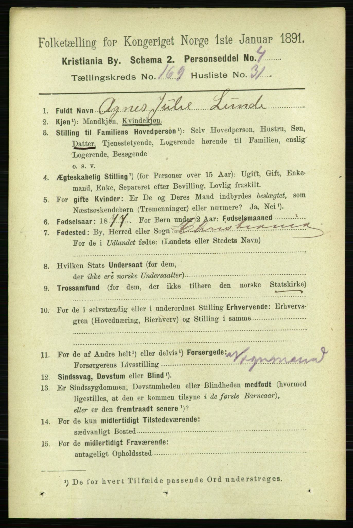 RA, 1891 census for 0301 Kristiania, 1891, p. 99290