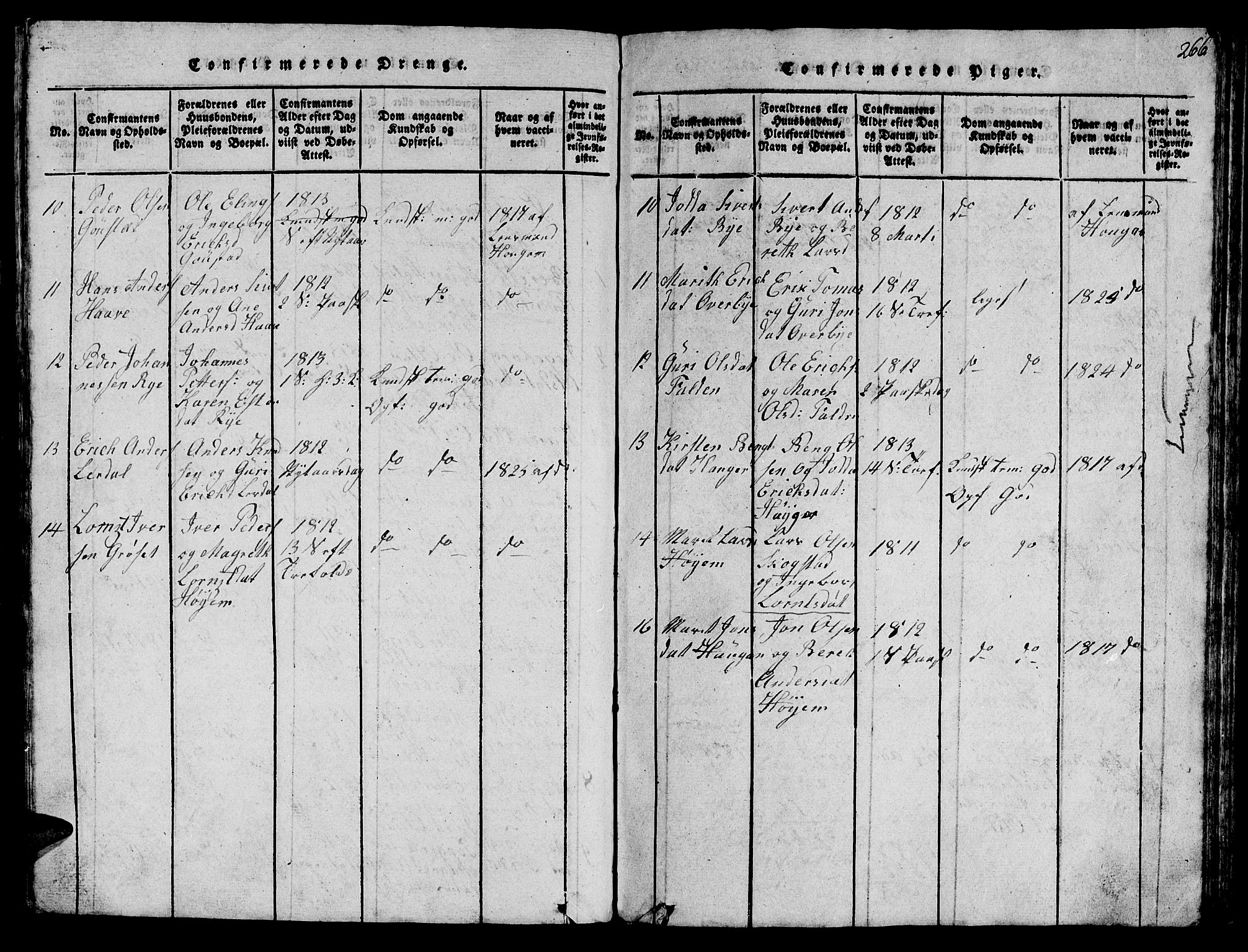 Ministerialprotokoller, klokkerbøker og fødselsregistre - Sør-Trøndelag, SAT/A-1456/612/L0385: Parish register (copy) no. 612C01, 1816-1845, p. 266
