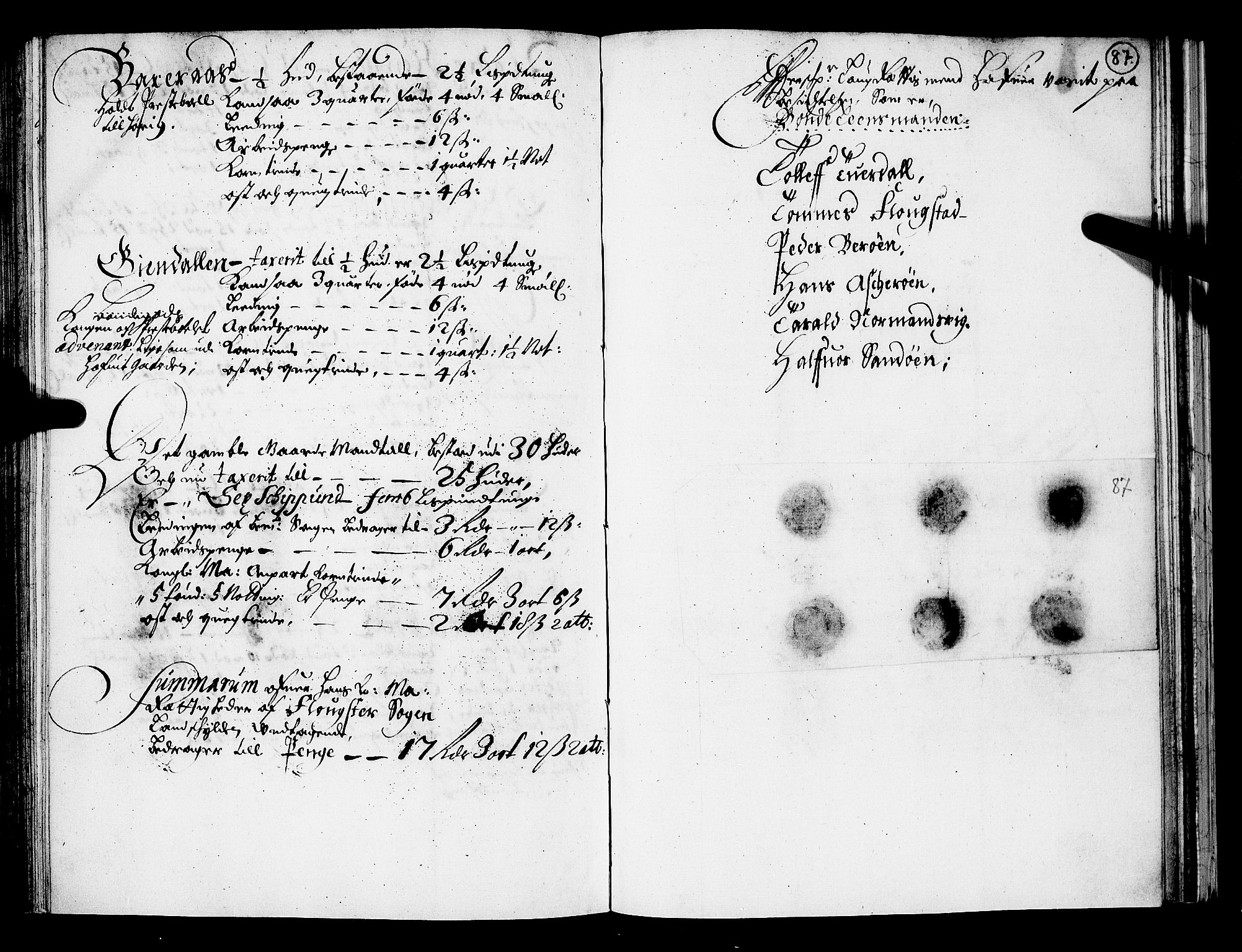 Rentekammeret inntil 1814, Realistisk ordnet avdeling, AV/RA-EA-4070/N/Nb/Nba/L0028: Nedenes len, 1668, p. 86b-87a