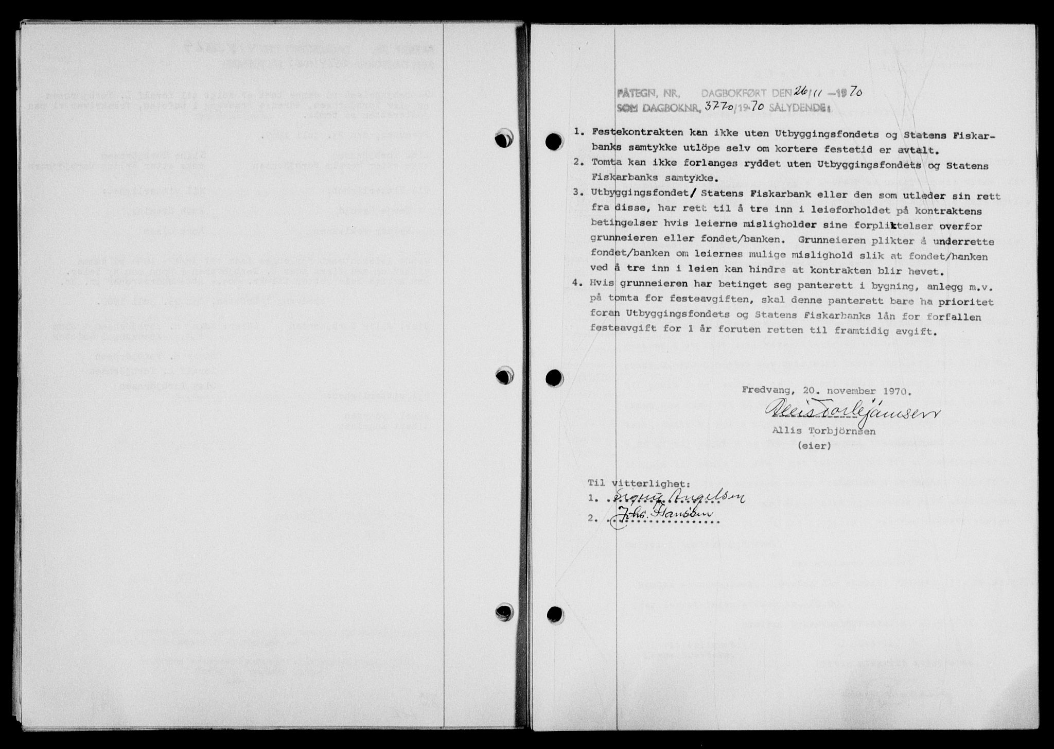 Lofoten sorenskriveri, SAT/A-0017/1/2/2C/L0013a: Mortgage book no. 13a, 1944-1946, Diary no: : 35/1945