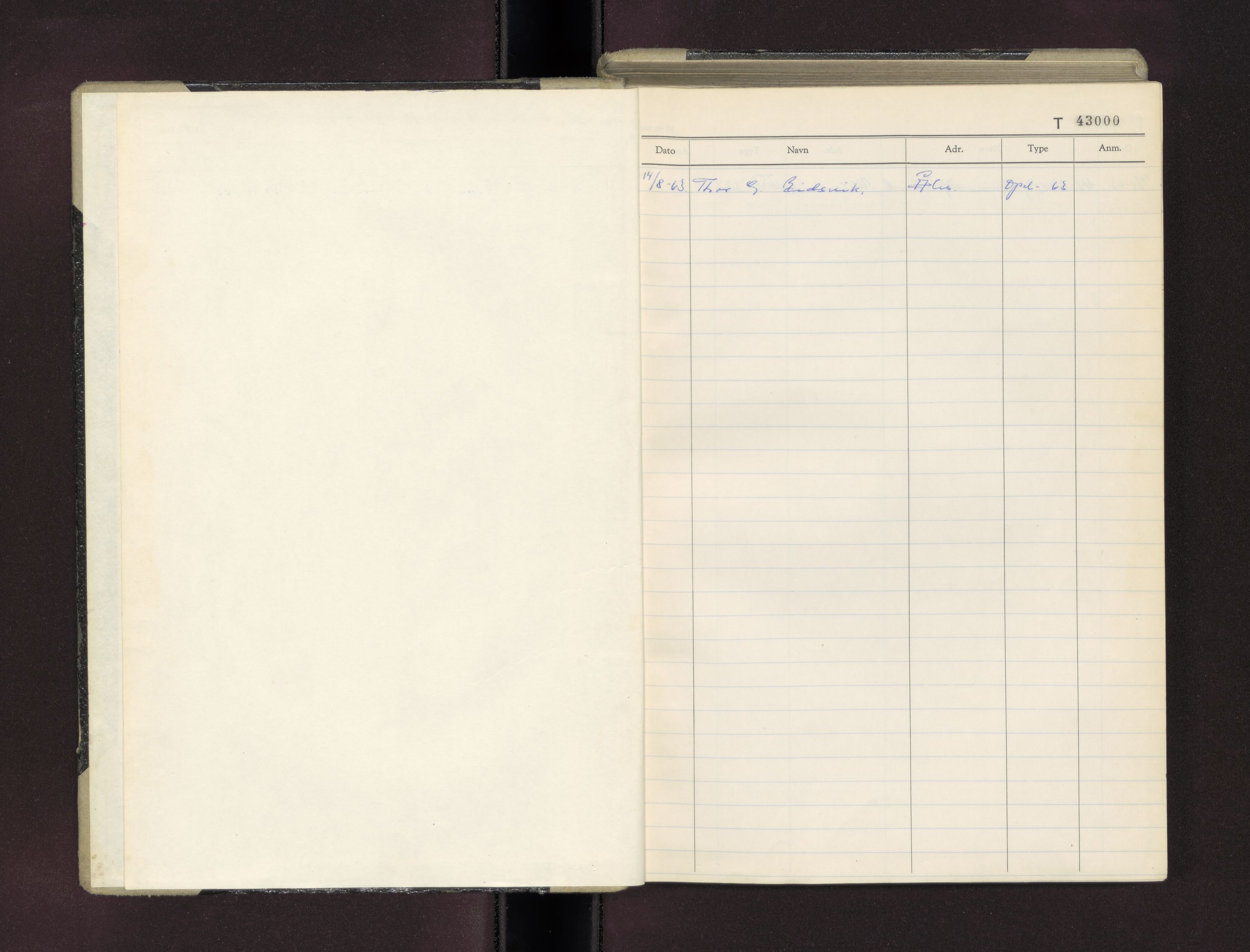 Møre og Romsdal vegkontor - Ålesund trafikkstasjon, AV/SAT-A-4099/F/Fc/L0039: Bilregister; T 43000 - T 43499, 1960-1970