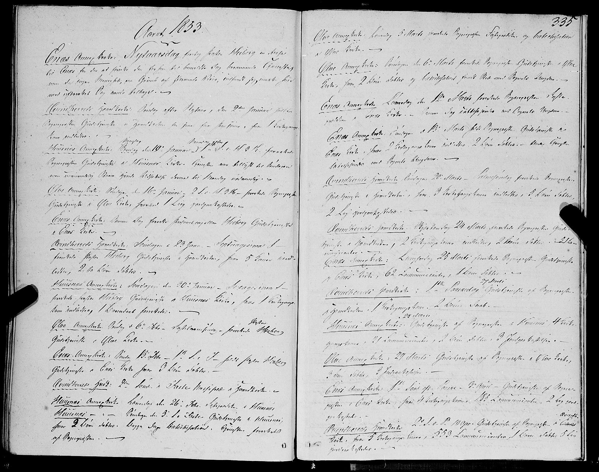 Kvinnherad sokneprestembete, AV/SAB-A-76401/H/Haa: Parish register (official) no. A 7, 1843-1853, p. 335