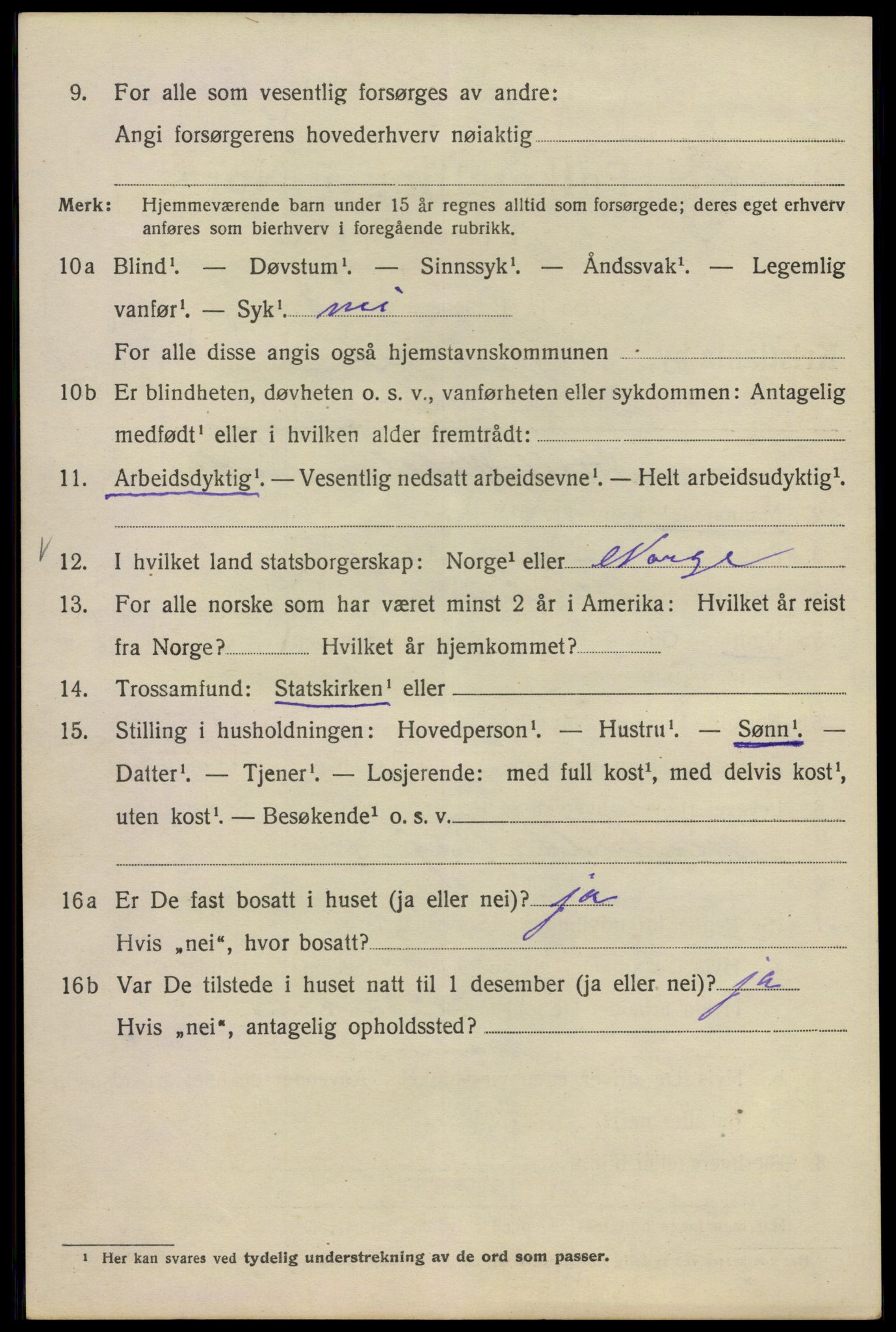 SAO, 1920 census for Kristiania, 1920, p. 581604