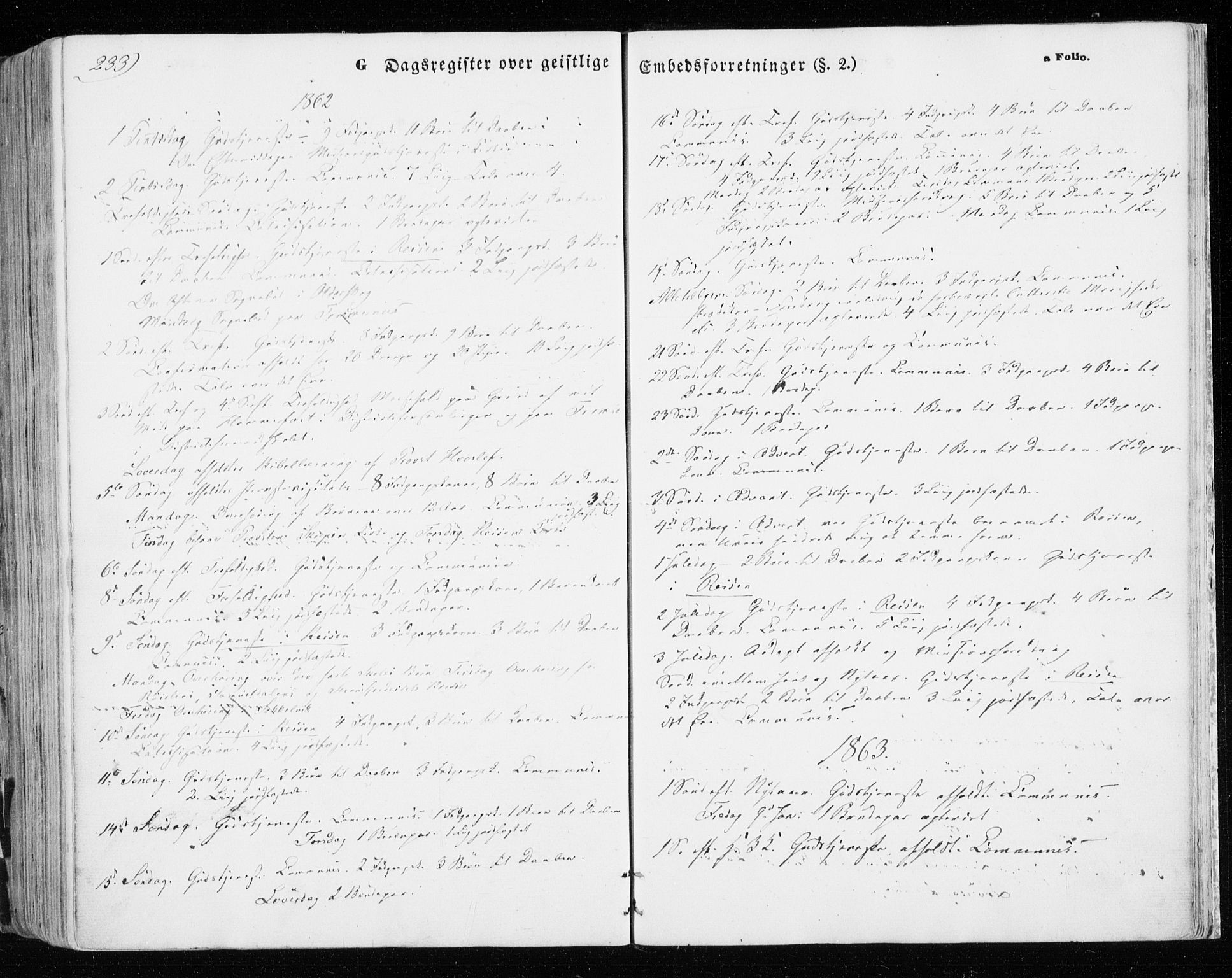 Skjervøy sokneprestkontor, AV/SATØ-S-1300/H/Ha/Haa/L0007kirke: Parish register (official) no. 7, 1860-1870, p. 233