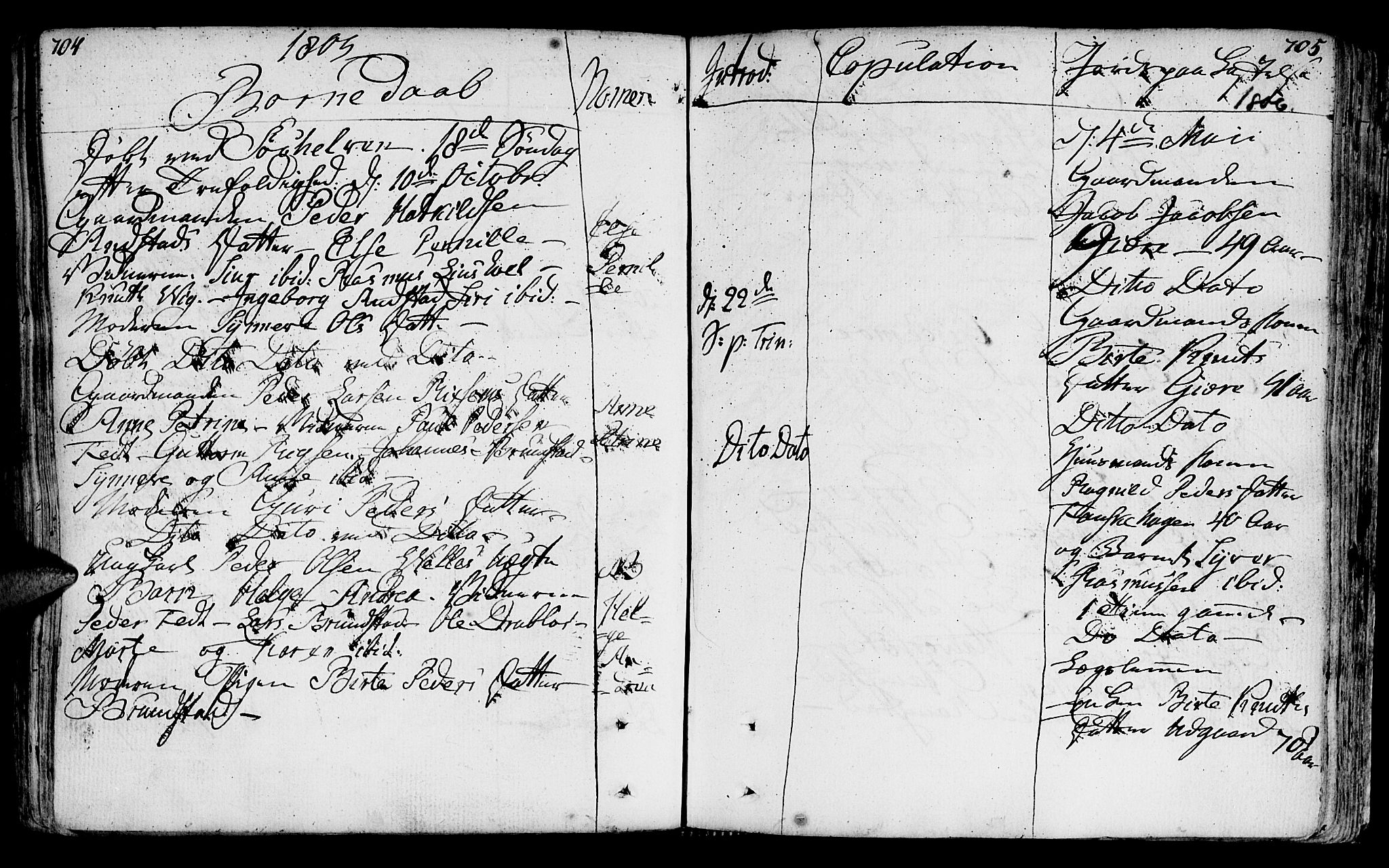 Ministerialprotokoller, klokkerbøker og fødselsregistre - Møre og Romsdal, AV/SAT-A-1454/522/L0308: Parish register (official) no. 522A03, 1773-1809, p. 704-705