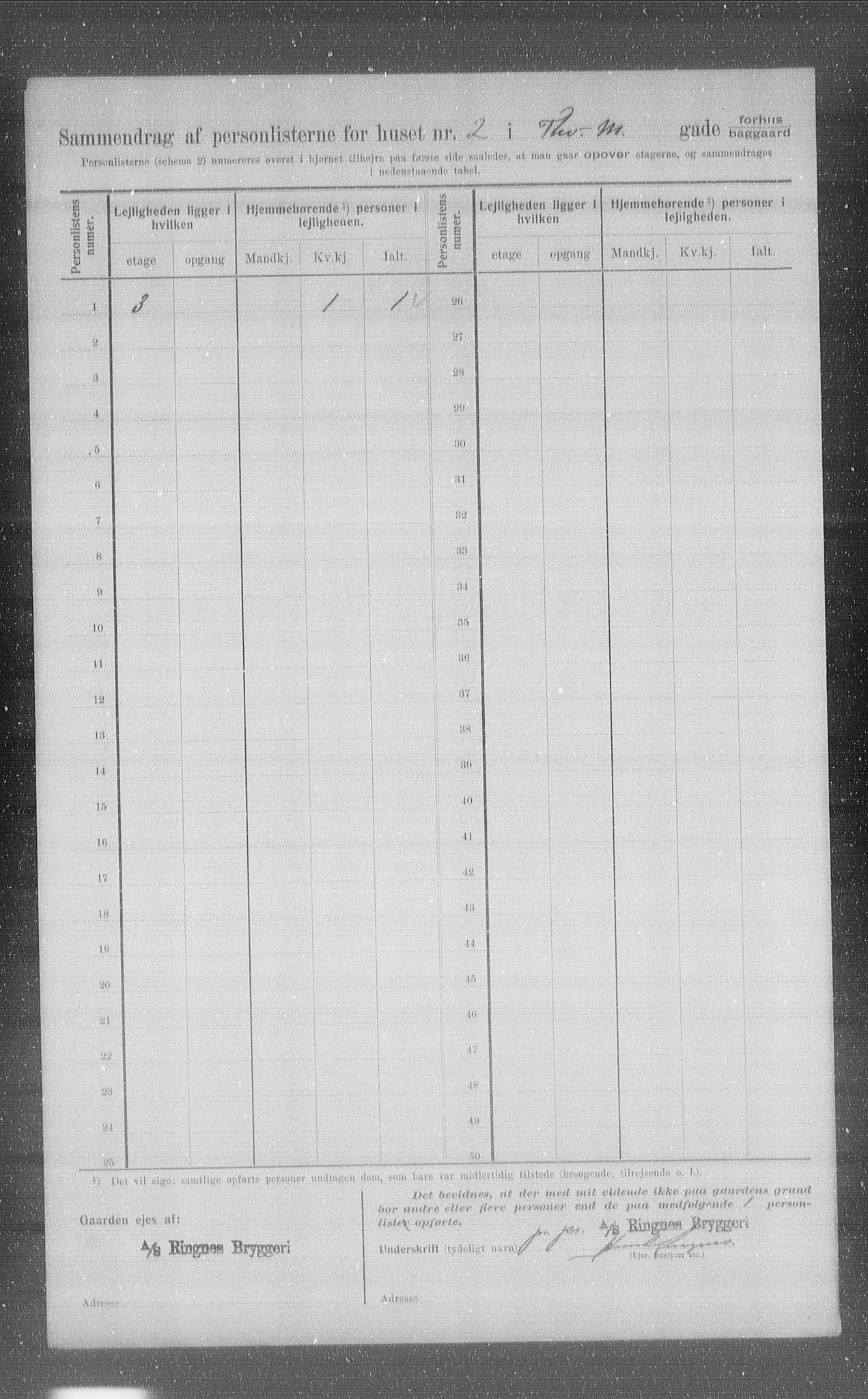 OBA, Municipal Census 1907 for Kristiania, 1907, p. 55690