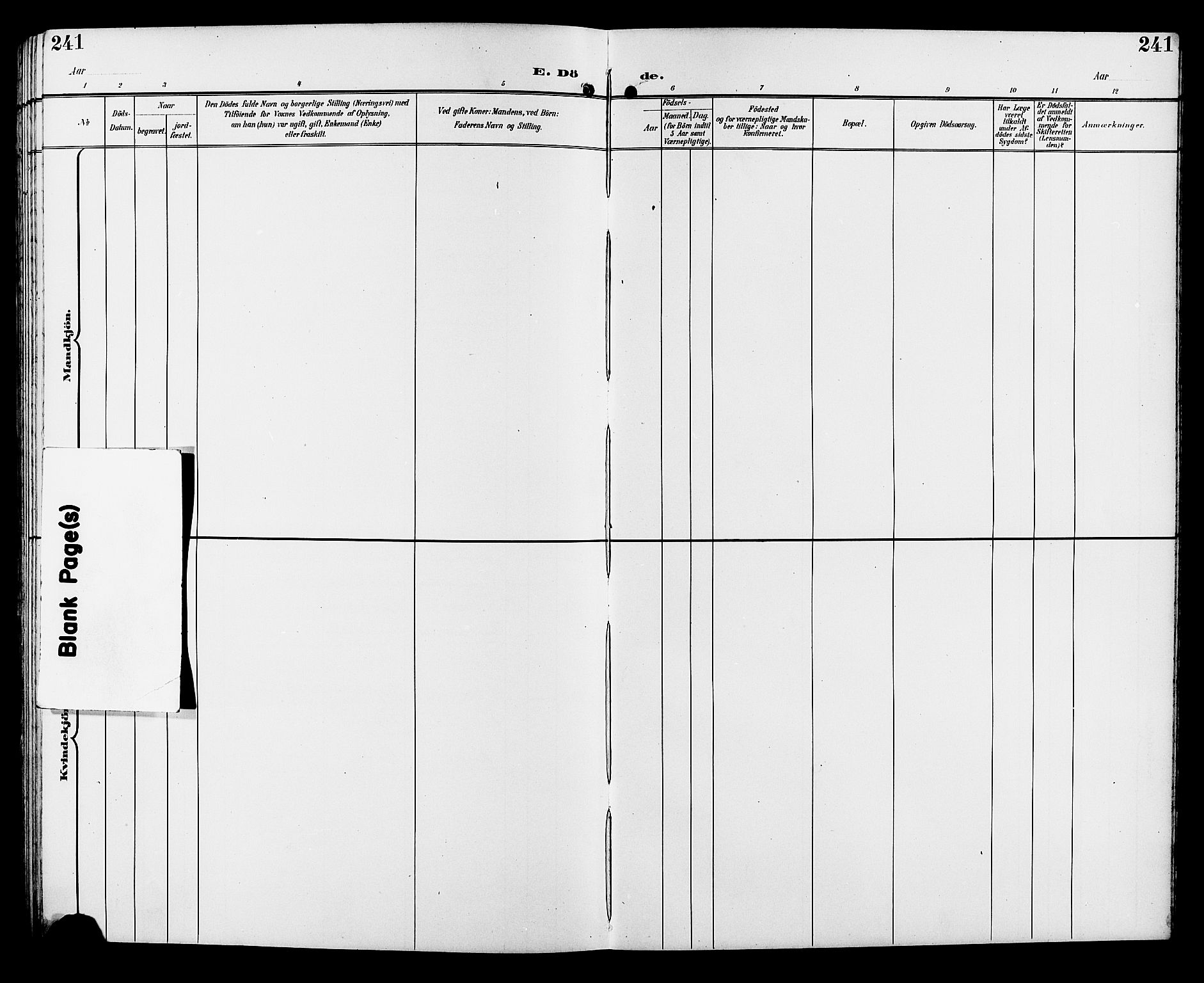 Sør-Fron prestekontor, SAH/PREST-010/H/Ha/Hab/L0004: Parish register (copy) no. 4, 1896-1911, p. 241