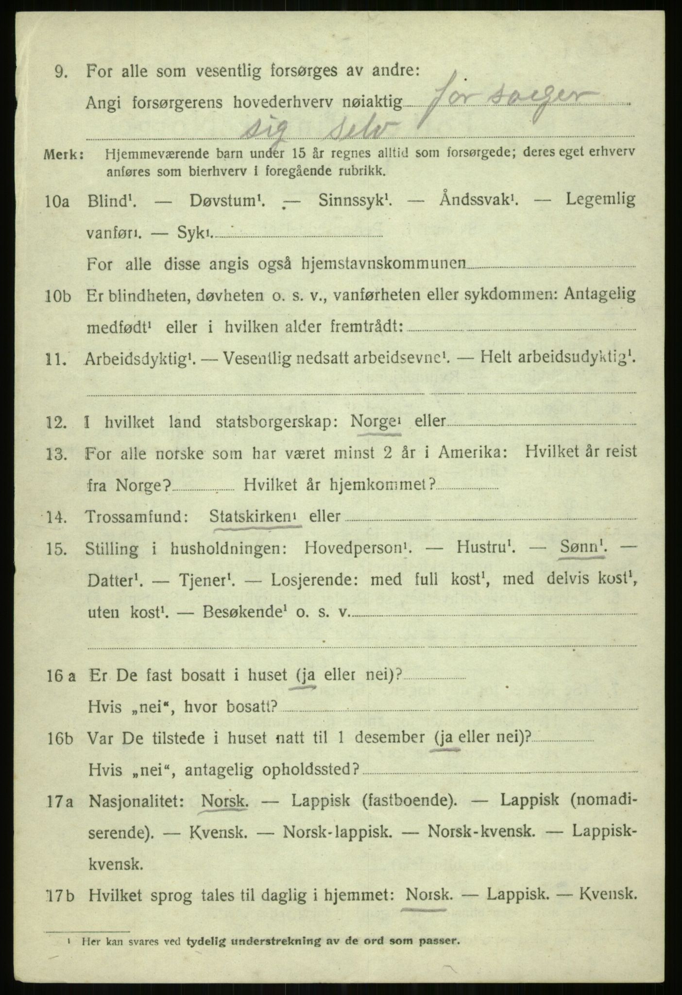 SATØ, 1920 census for Tromsøysund, 1920, p. 7613