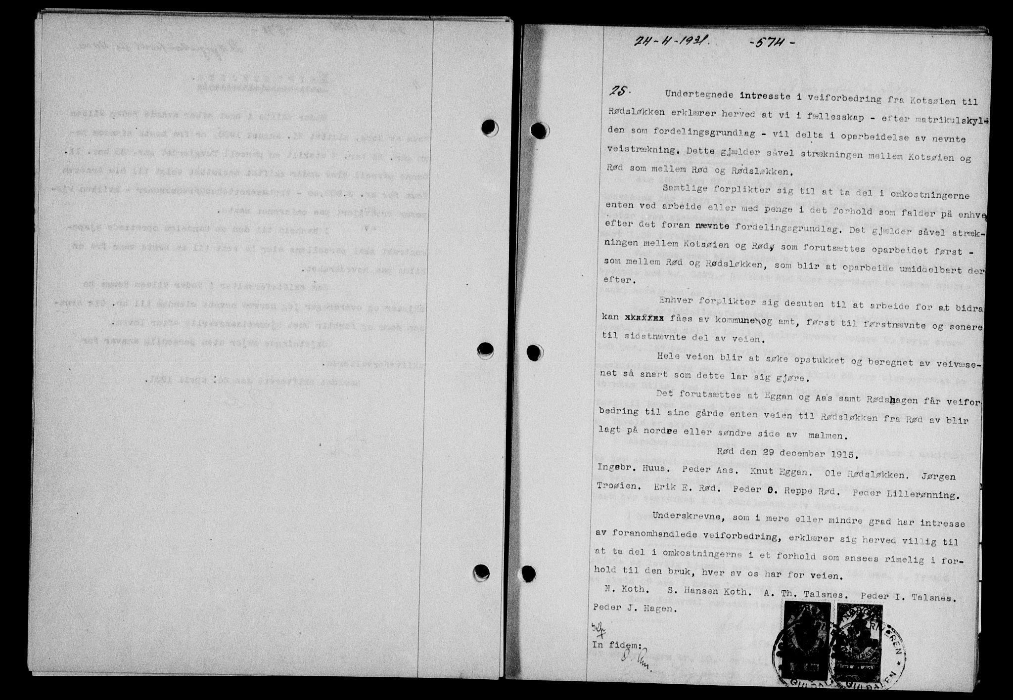 Gauldal sorenskriveri, SAT/A-0014/1/2/2C/L0041: Mortgage book no. 42-43, 1930-1931, Deed date: 24.04.1931