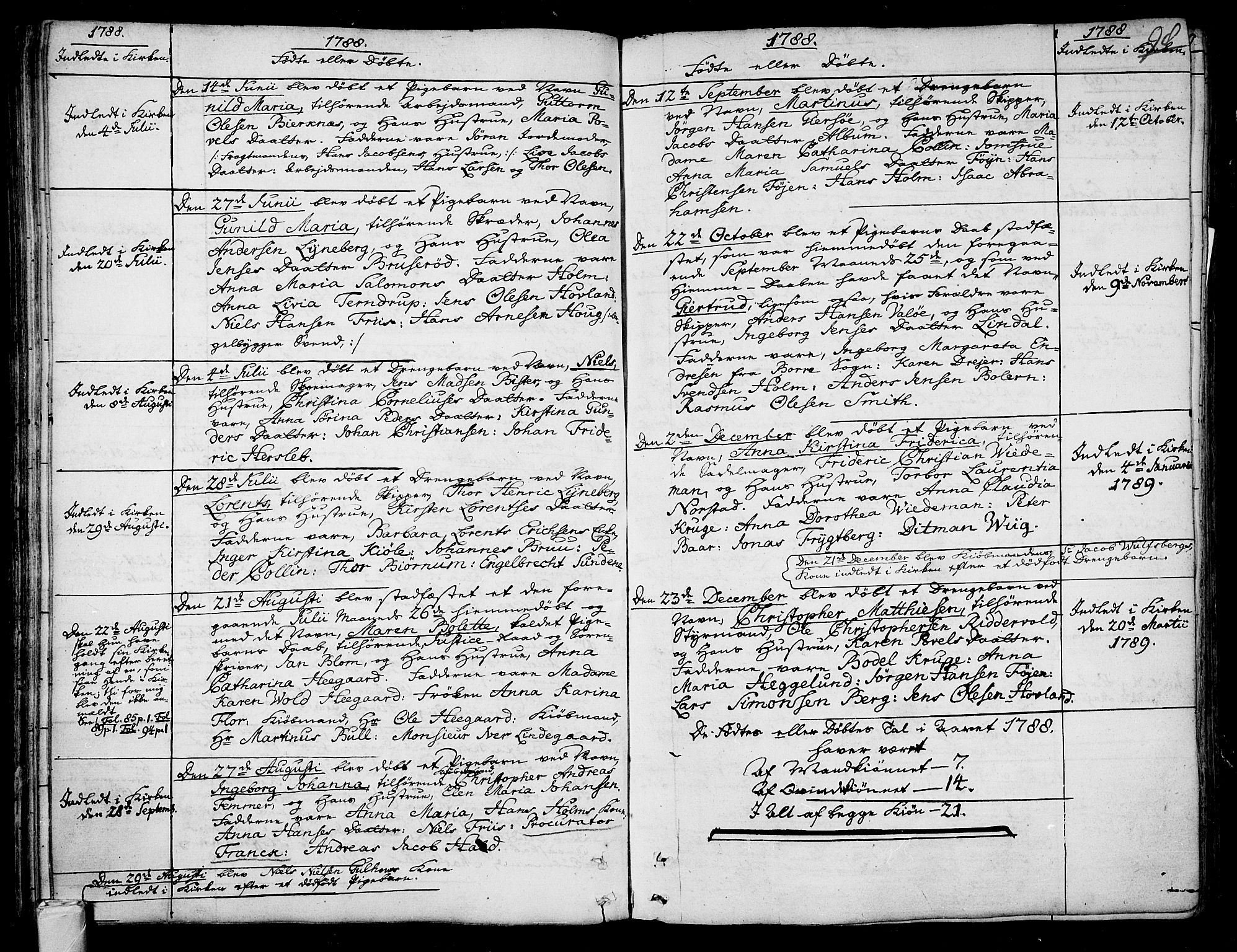 Tønsberg kirkebøker, SAKO/A-330/F/Fa/L0002: Parish register (official) no. I 2, 1760-1796, p. 98