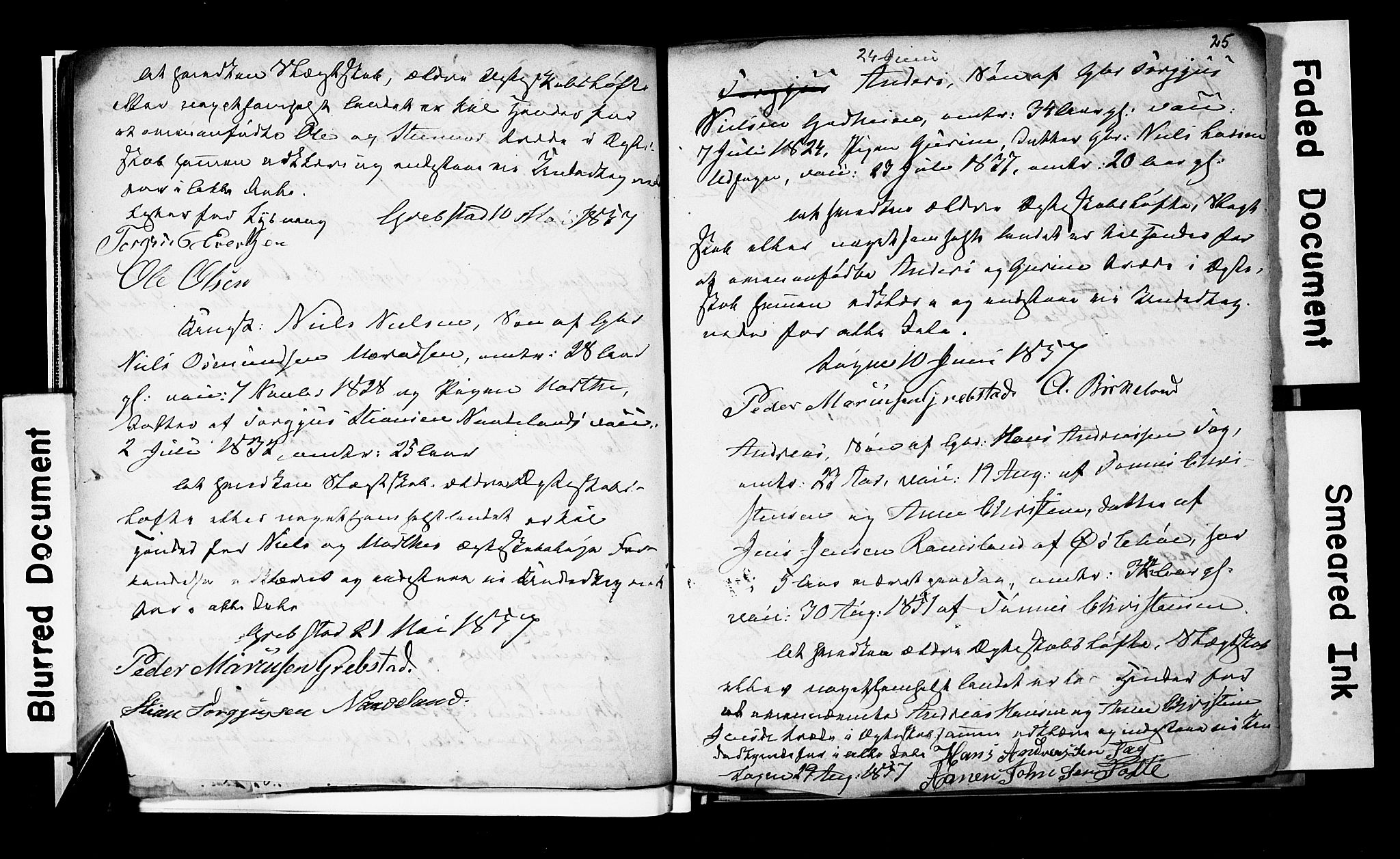 Søgne sokneprestkontor, SAK/1111-0037/F/Fe/L0001: Banns register no. A III 1, 1853-1870, p. 25