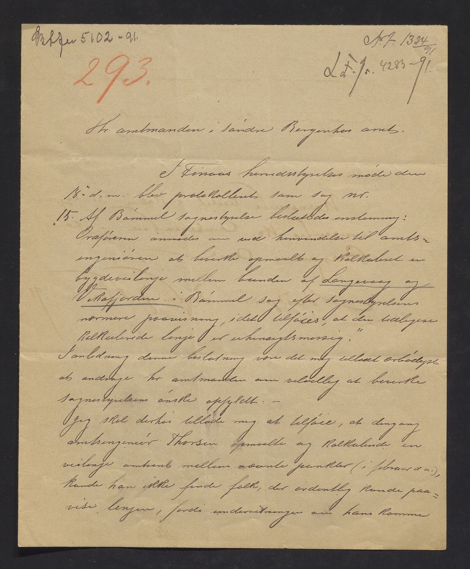 Finnaas kommune. Formannskapet, IKAH/1218a-021/E/Ea/L0001/0007: Rekneskap for veganlegg / Planar for ymse veganlegg i Finnås, 1891-1916