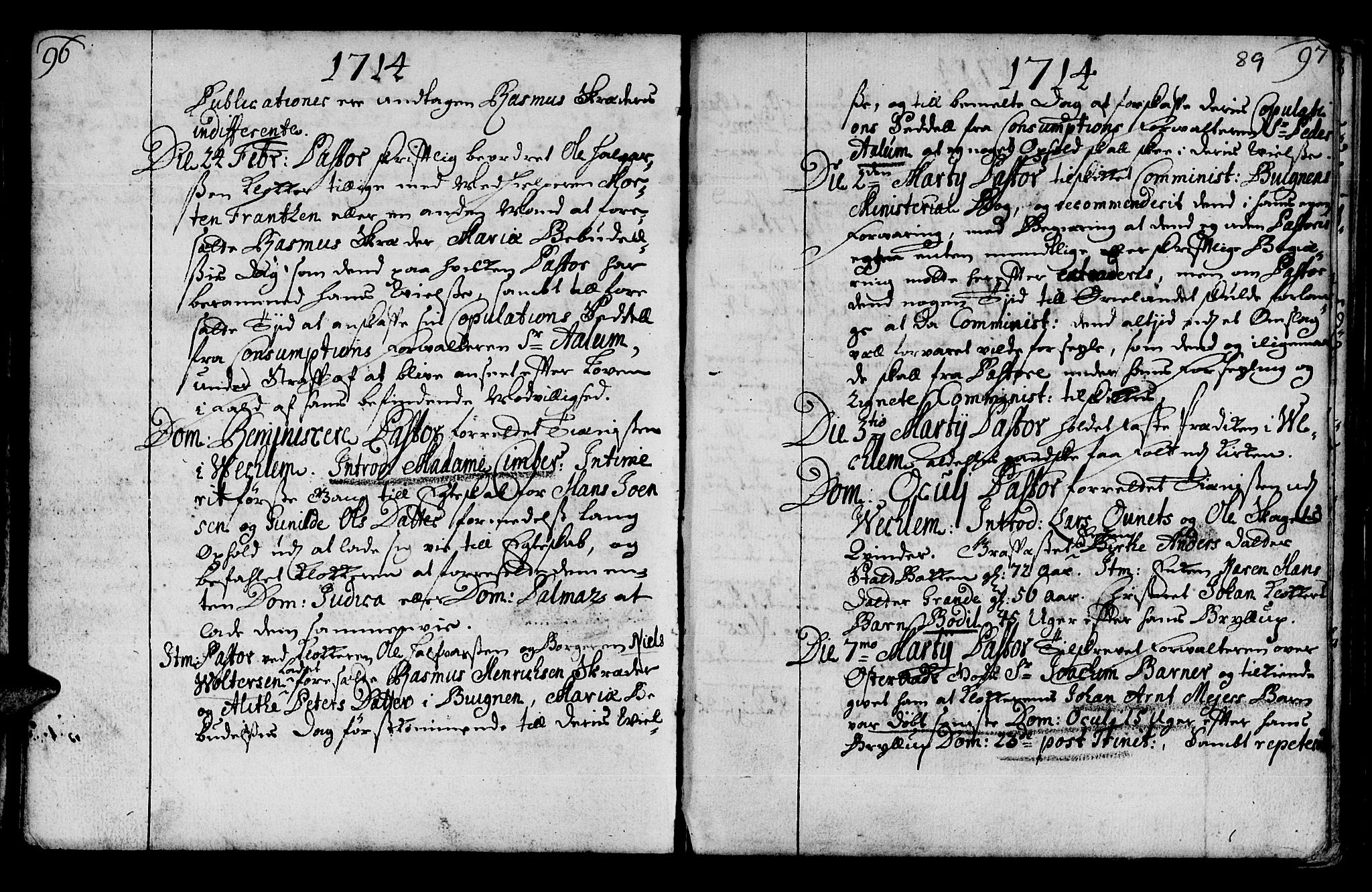 Ministerialprotokoller, klokkerbøker og fødselsregistre - Sør-Trøndelag, AV/SAT-A-1456/659/L0731: Parish register (official) no. 659A01, 1709-1731, p. 88-89