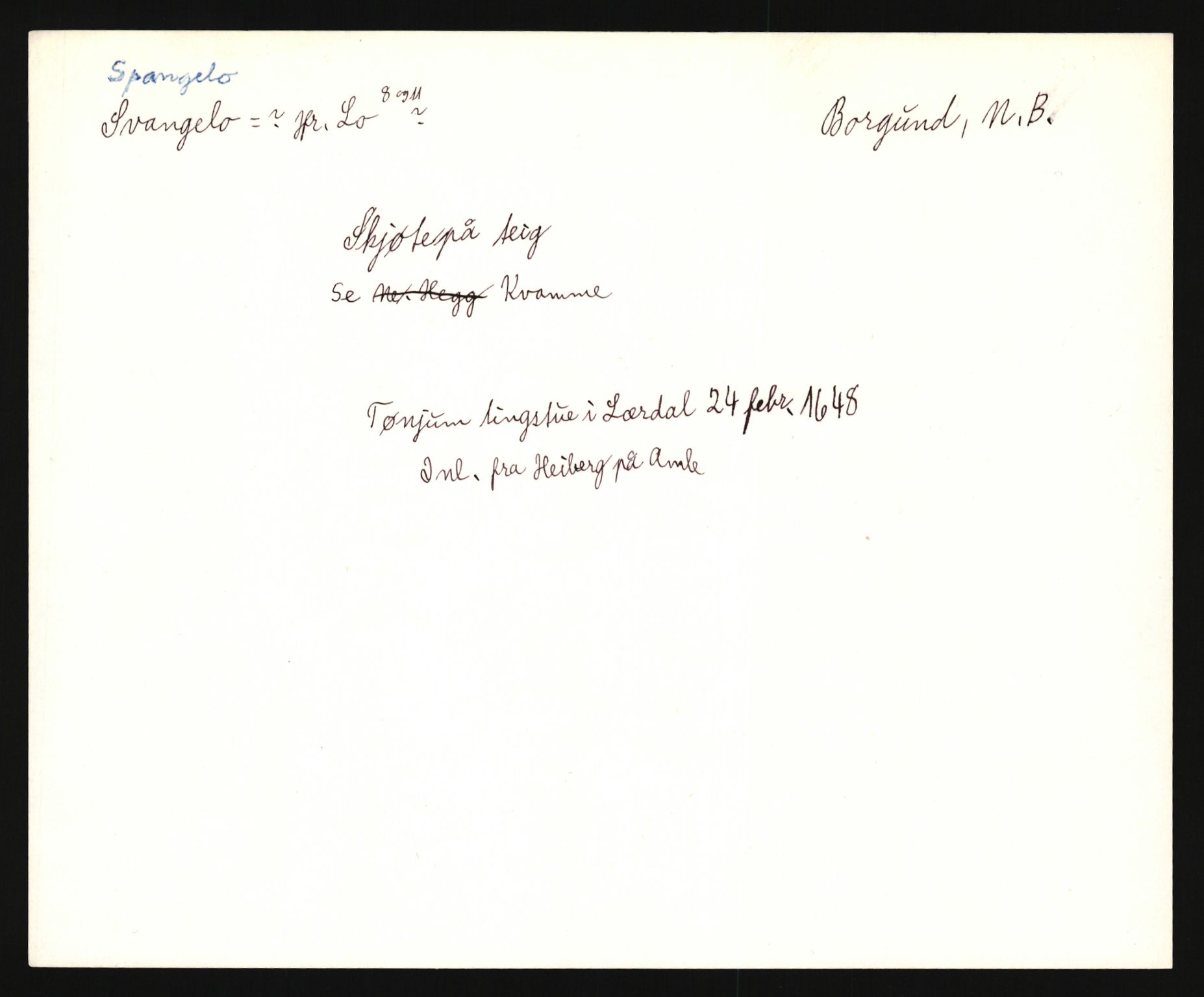 Riksarkivets diplomsamling, AV/RA-EA-5965/F35/F35e/L0030: Registreringssedler Sogn og Fjordane, 1400-1700, p. 175