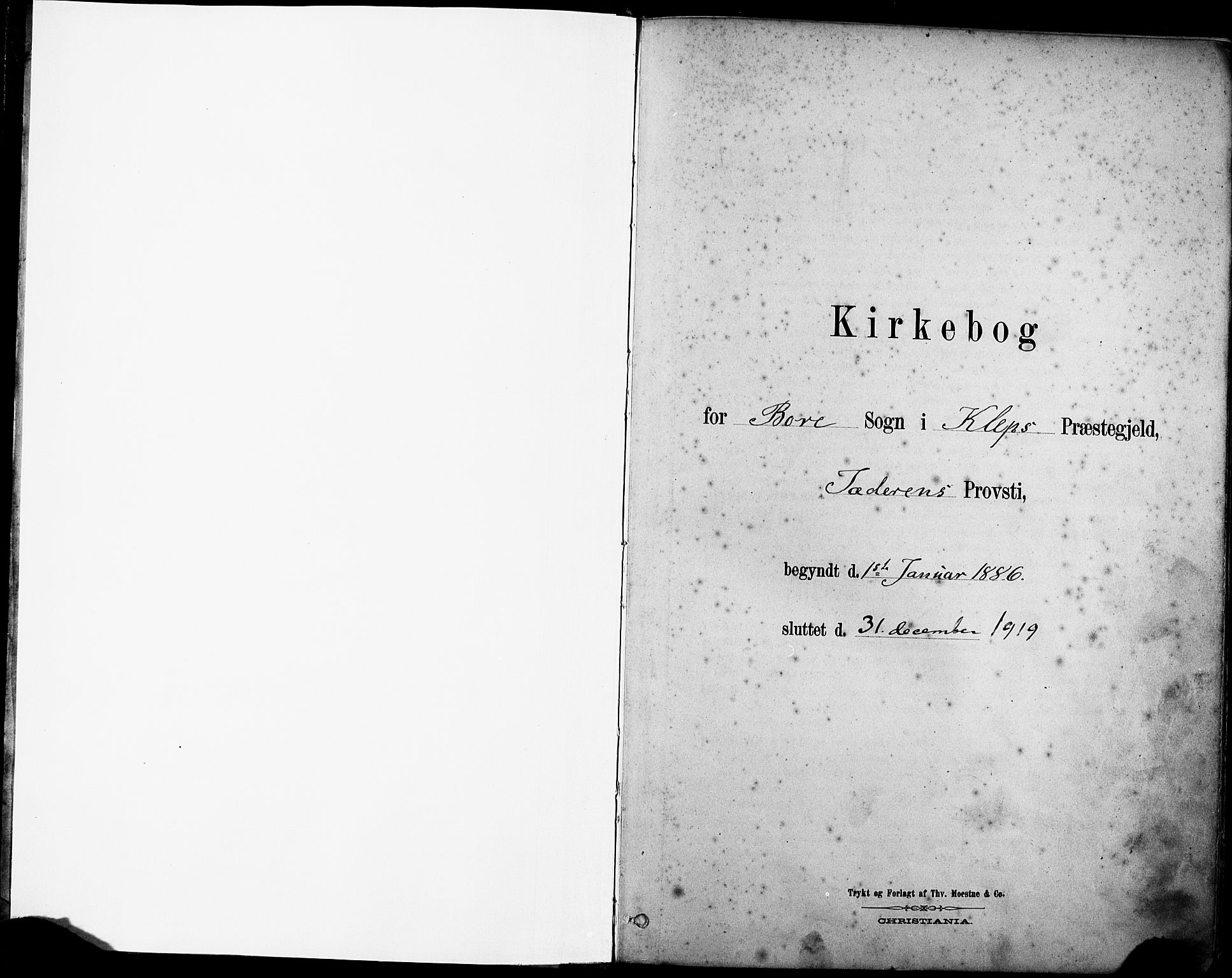 Klepp sokneprestkontor, AV/SAST-A-101803/001/3/30BA/L0008: Parish register (official) no. A 9, 1886-1919