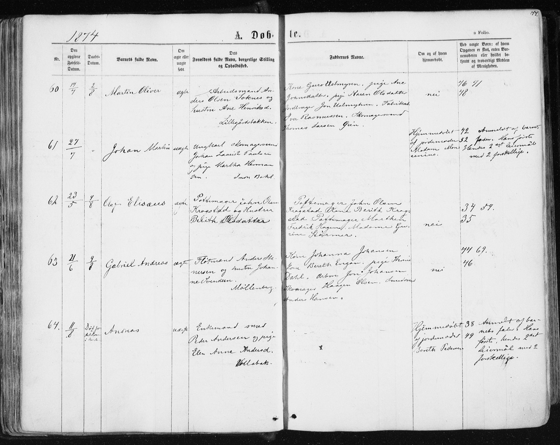 Ministerialprotokoller, klokkerbøker og fødselsregistre - Sør-Trøndelag, AV/SAT-A-1456/604/L0186: Parish register (official) no. 604A07, 1866-1877, p. 77