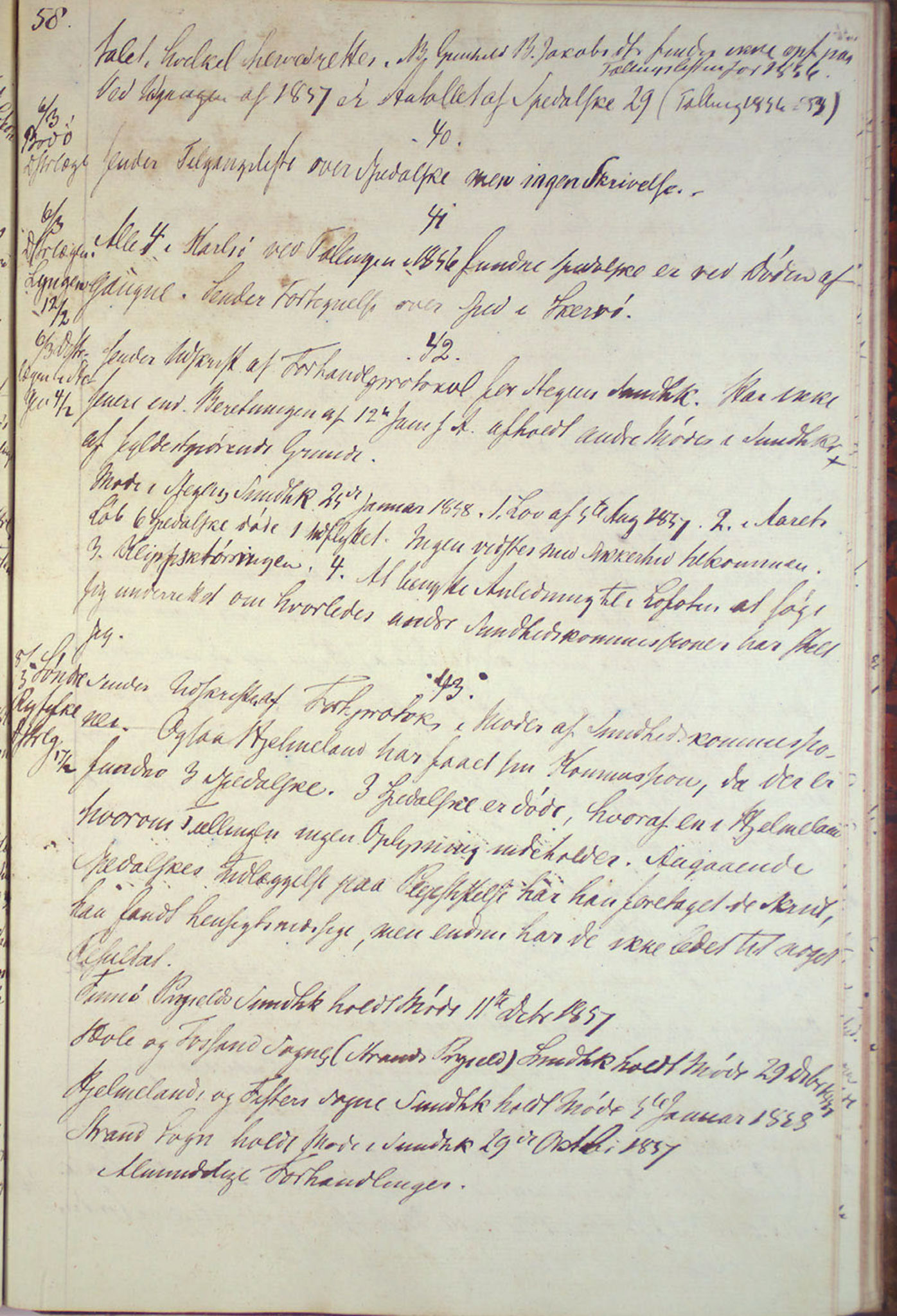 Lepraarkiver - Overlegen for den spedalske sykdom, AV/SAB-A-61001/B.c/L0001: Journal, 1854-1859, p. 237