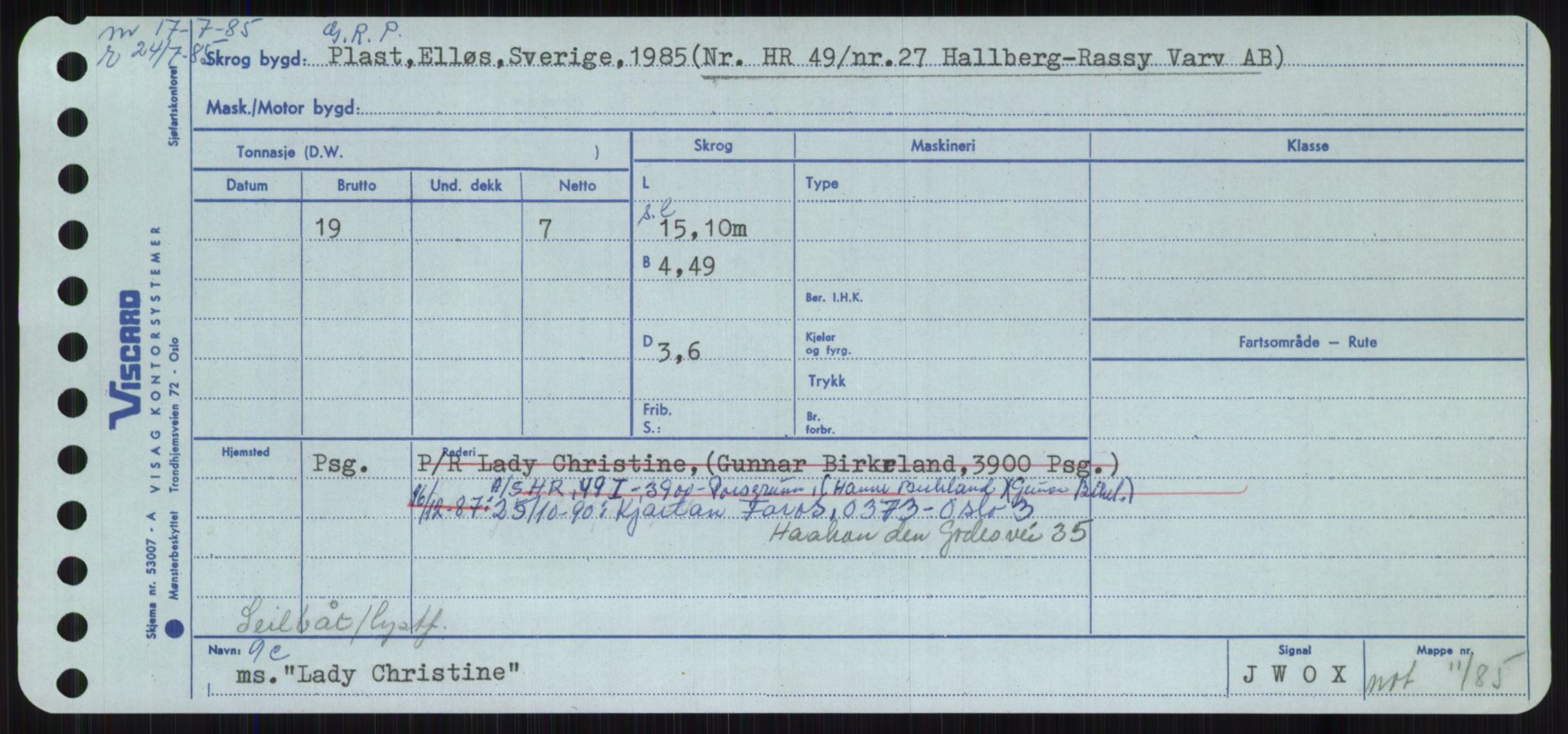 Sjøfartsdirektoratet med forløpere, Skipsmålingen, AV/RA-S-1627/H/Ha/L0003/0002: Fartøy, Hilm-Mar / Fartøy, Kom-Mar, p. 239