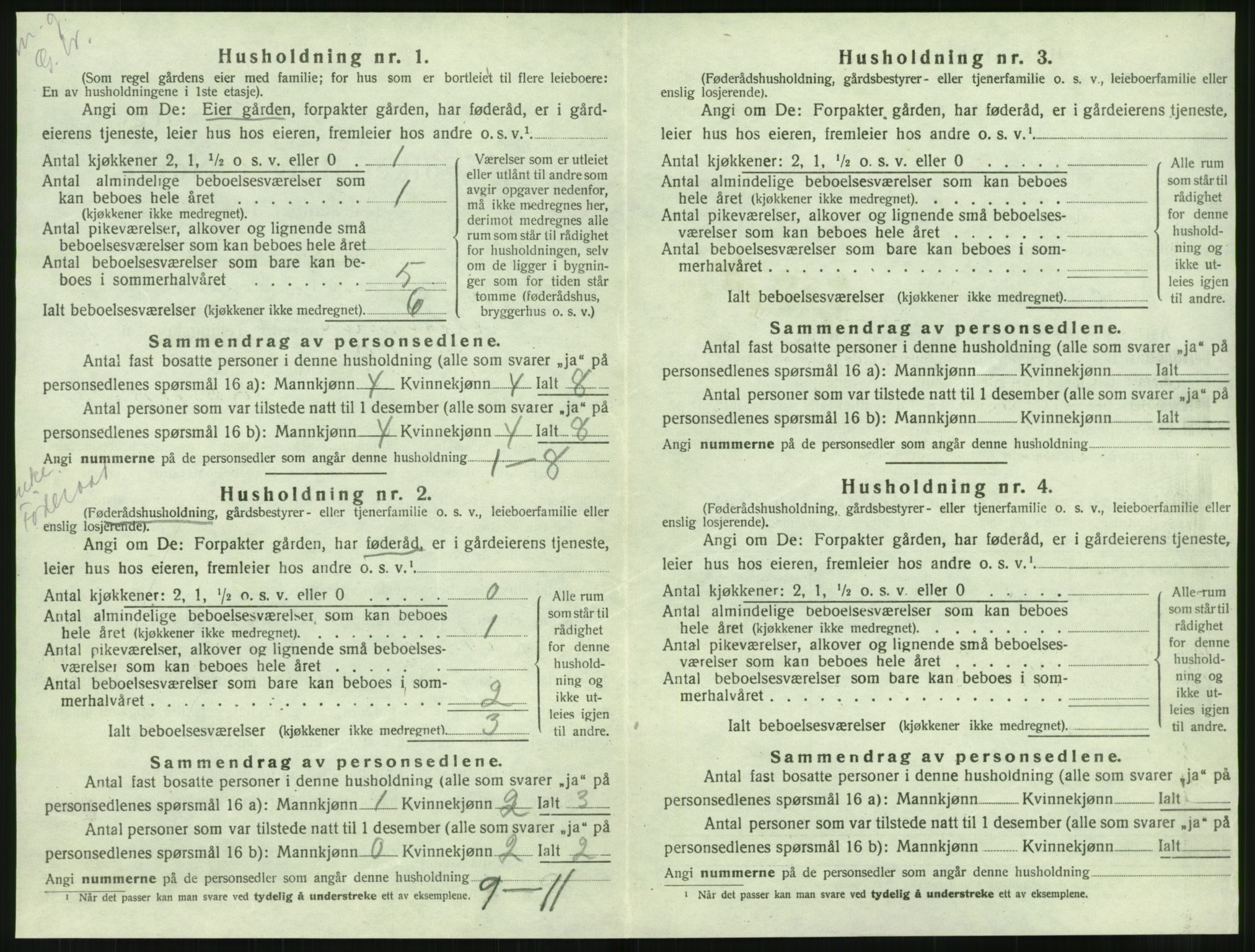 SAT, 1920 census for Leirfjord, 1920, p. 432