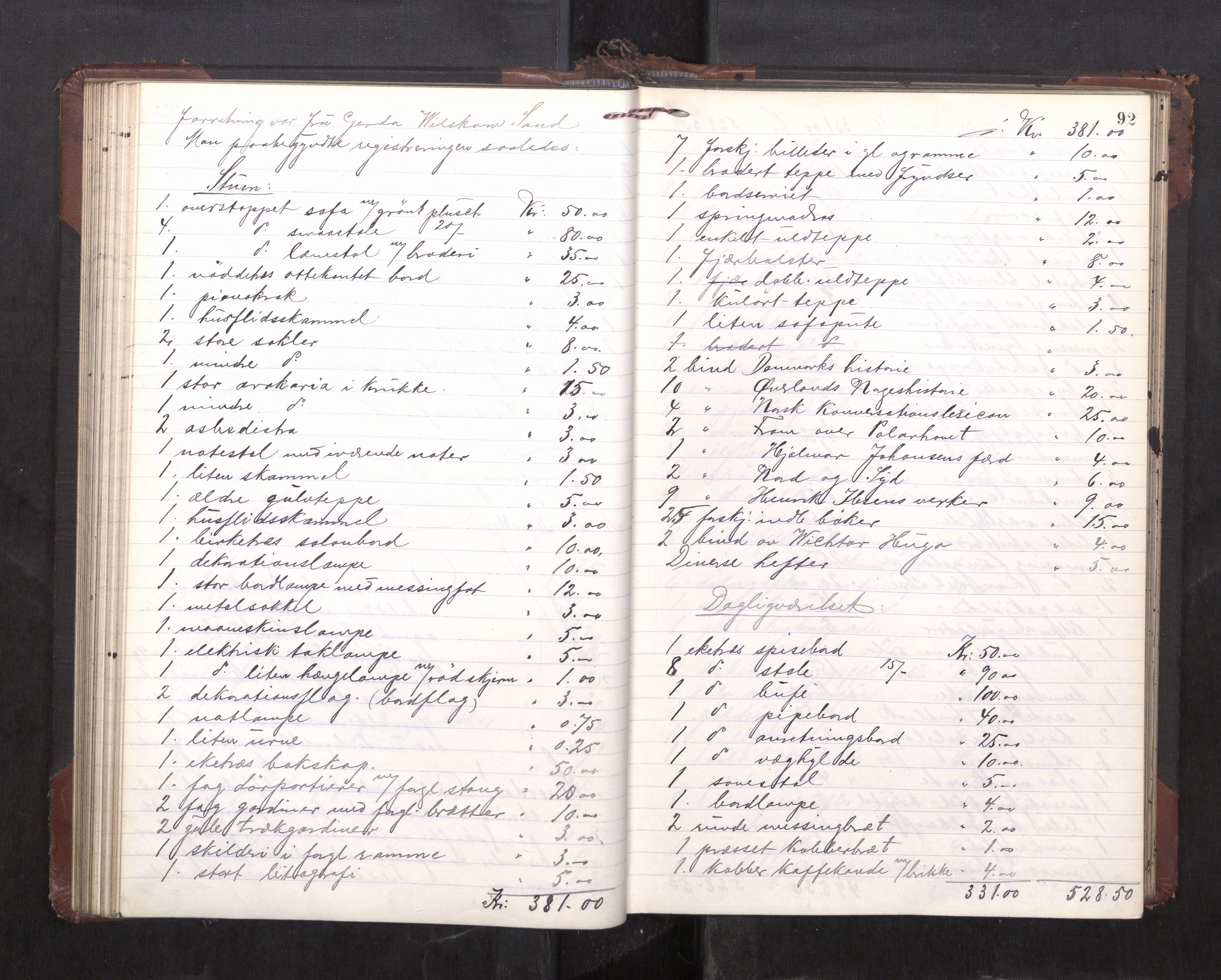 Trondheim byfogd, AV/SAT-A-0003/1/3/3C/L0036: Skifteregistreringsprotokoll - 14/4-24/9. (u/ register), 1915-1918, p. 92