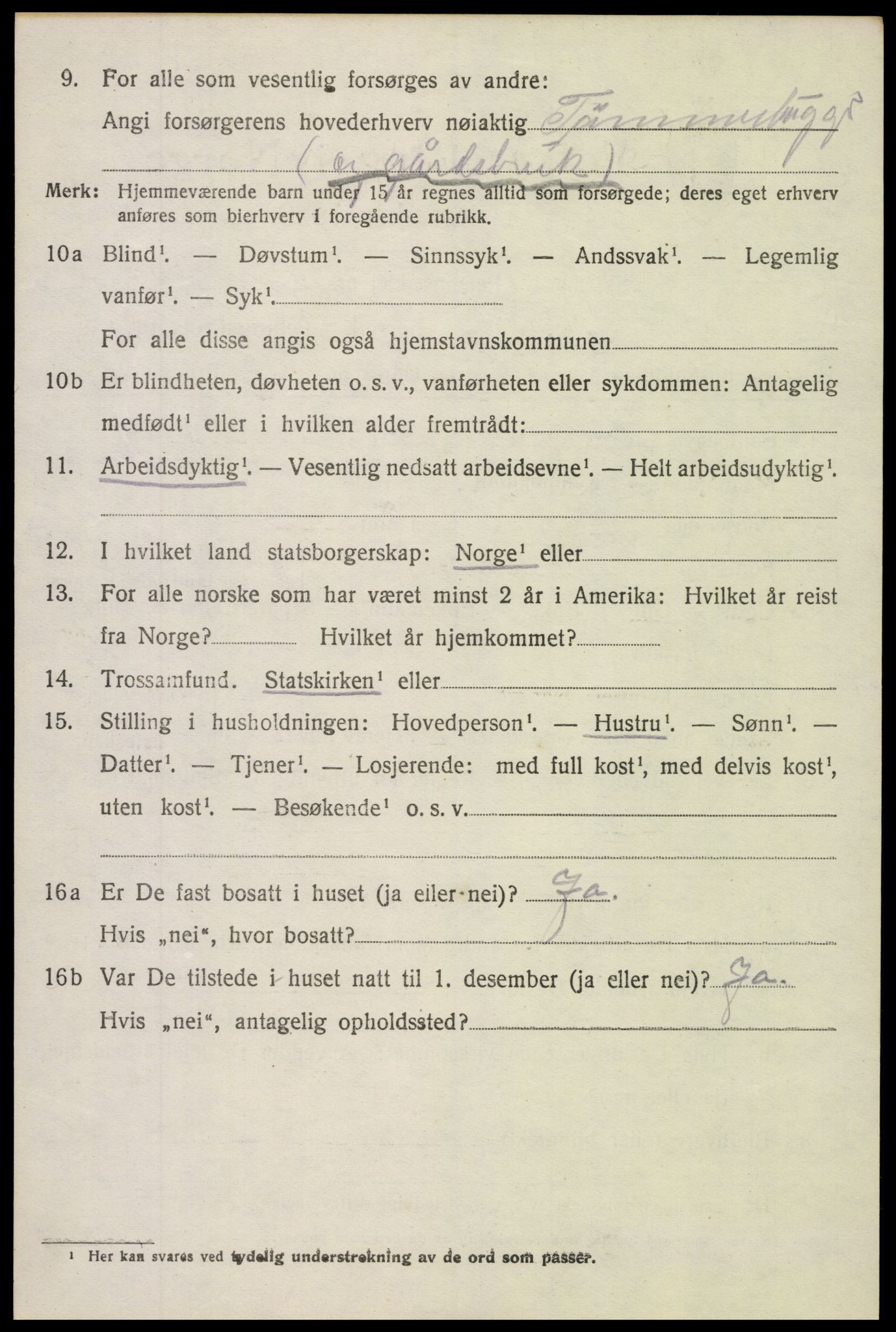 SAH, 1920 census for Torpa, 1920, p. 1754