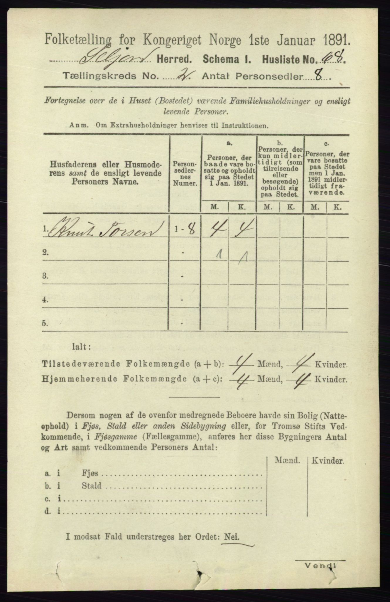 RA, 1891 census for 0828 Seljord, 1891, p. 568