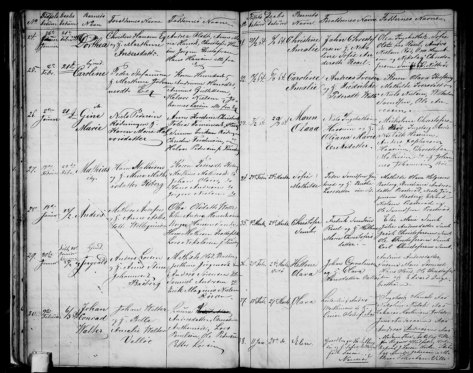 Sem kirkebøker, AV/SAKO-A-5/G/Ga/L0004: Parish register (copy) no. I 4, 1855-1877