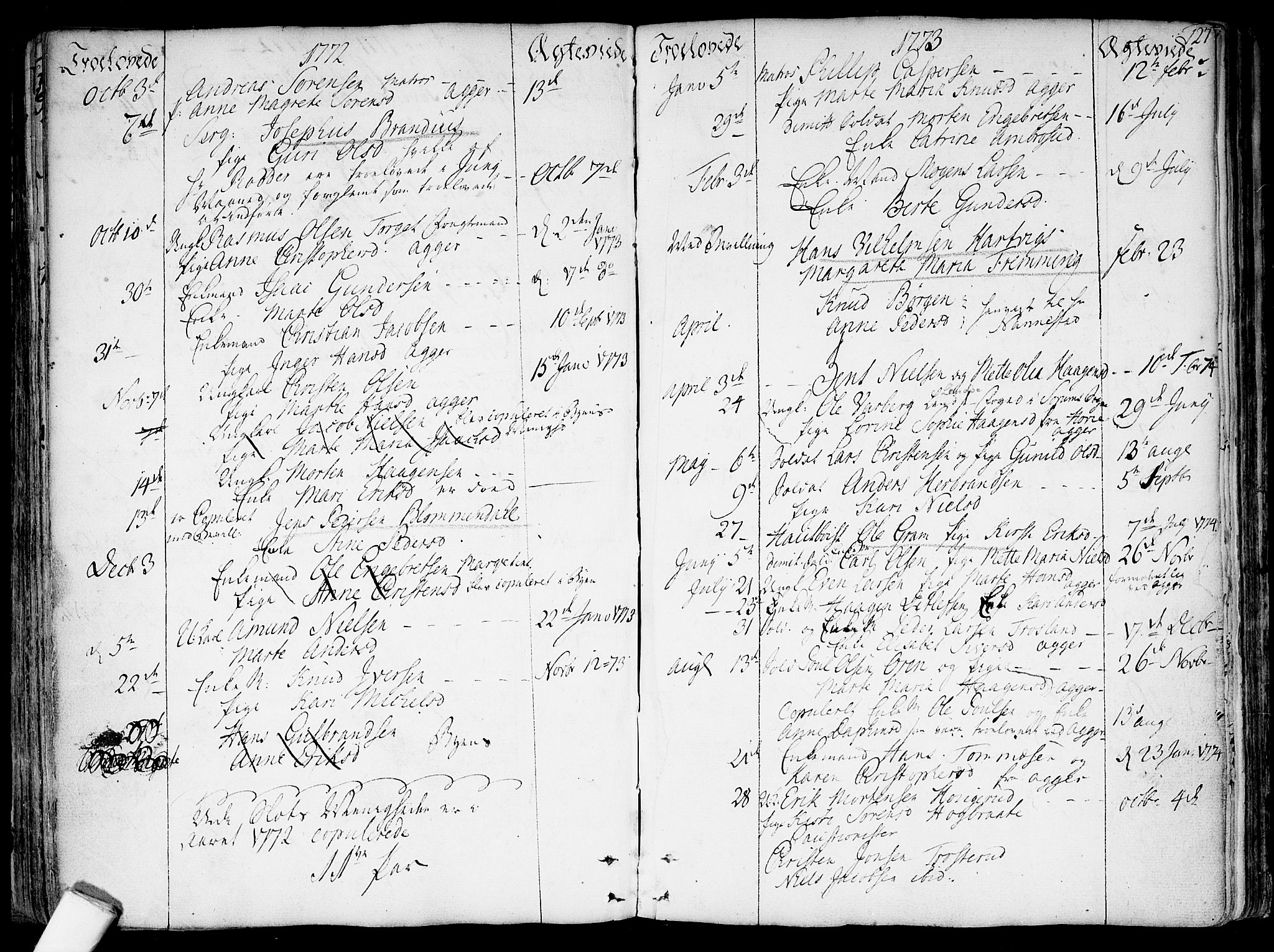 Garnisonsmenigheten Kirkebøker, SAO/A-10846/F/Fa/L0002: Parish register (official) no. 2, 1757-1776, p. 127