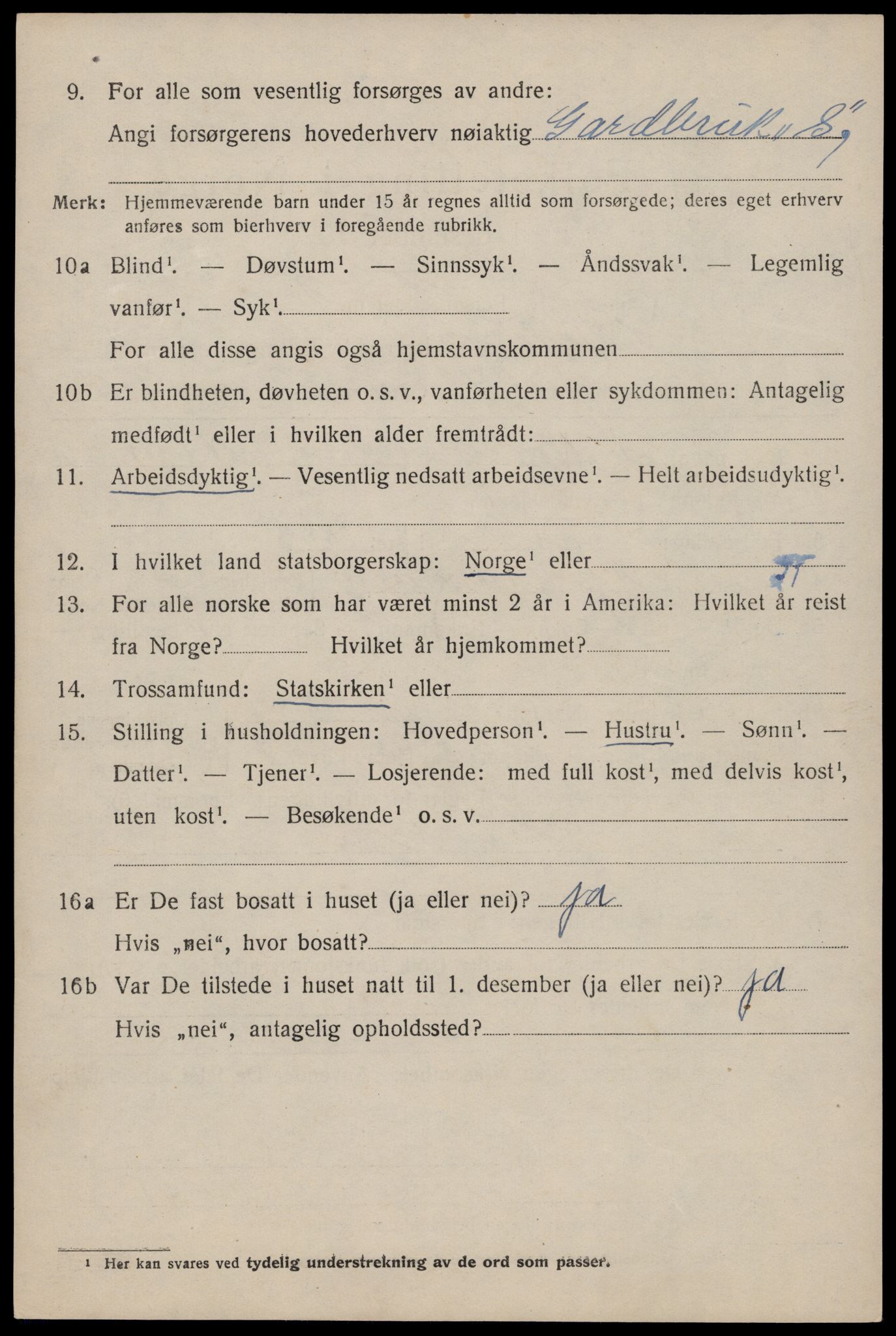 SAST, 1920 census for Skudenes, 1920, p. 4809