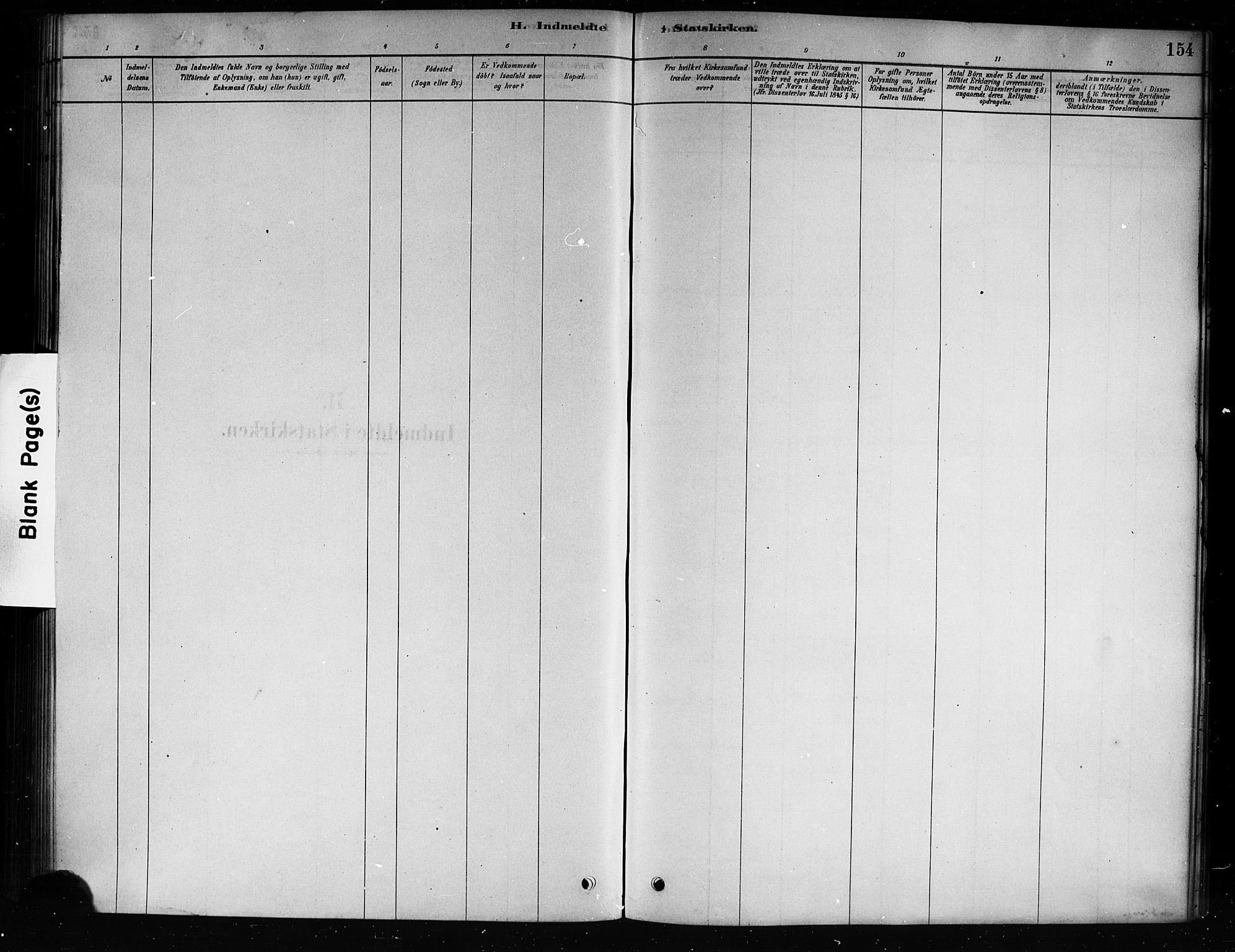 Hole kirkebøker, AV/SAKO-A-228/F/Fb/L0001: Parish register (official) no. II 1, 1878-1891, p. 154