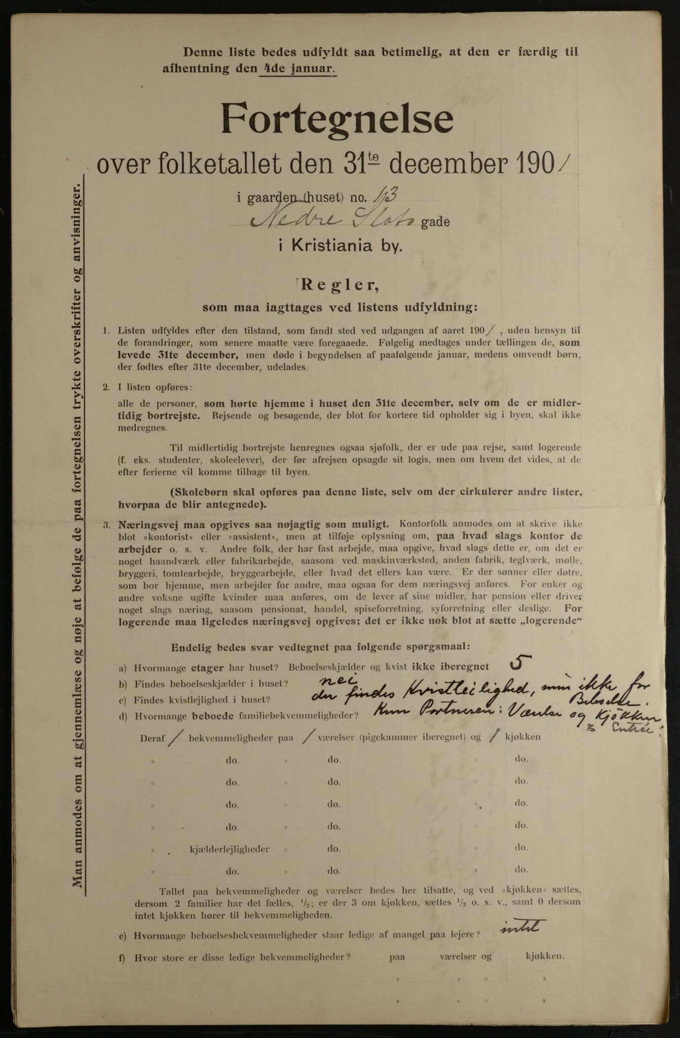 OBA, Municipal Census 1901 for Kristiania, 1901, p. 10659