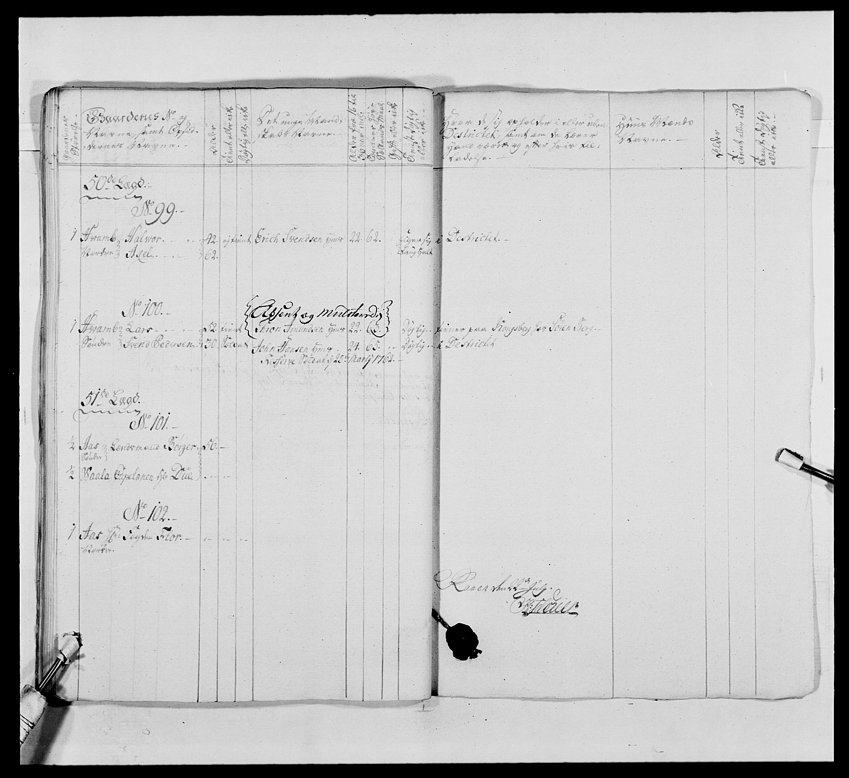 Kommanderende general (KG I) med Det norske krigsdirektorium, AV/RA-EA-5419/E/Ea/L0488: 1. Akershusiske regiment, 1765, p. 309