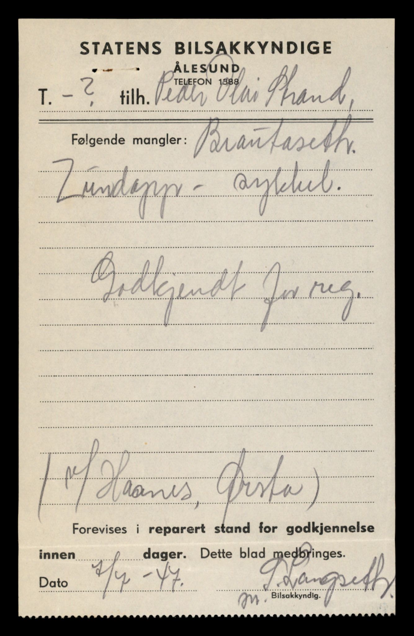 Møre og Romsdal vegkontor - Ålesund trafikkstasjon, AV/SAT-A-4099/F/Fe/L0042: Registreringskort for kjøretøy T 13906 - T 14079, 1927-1998, p. 919