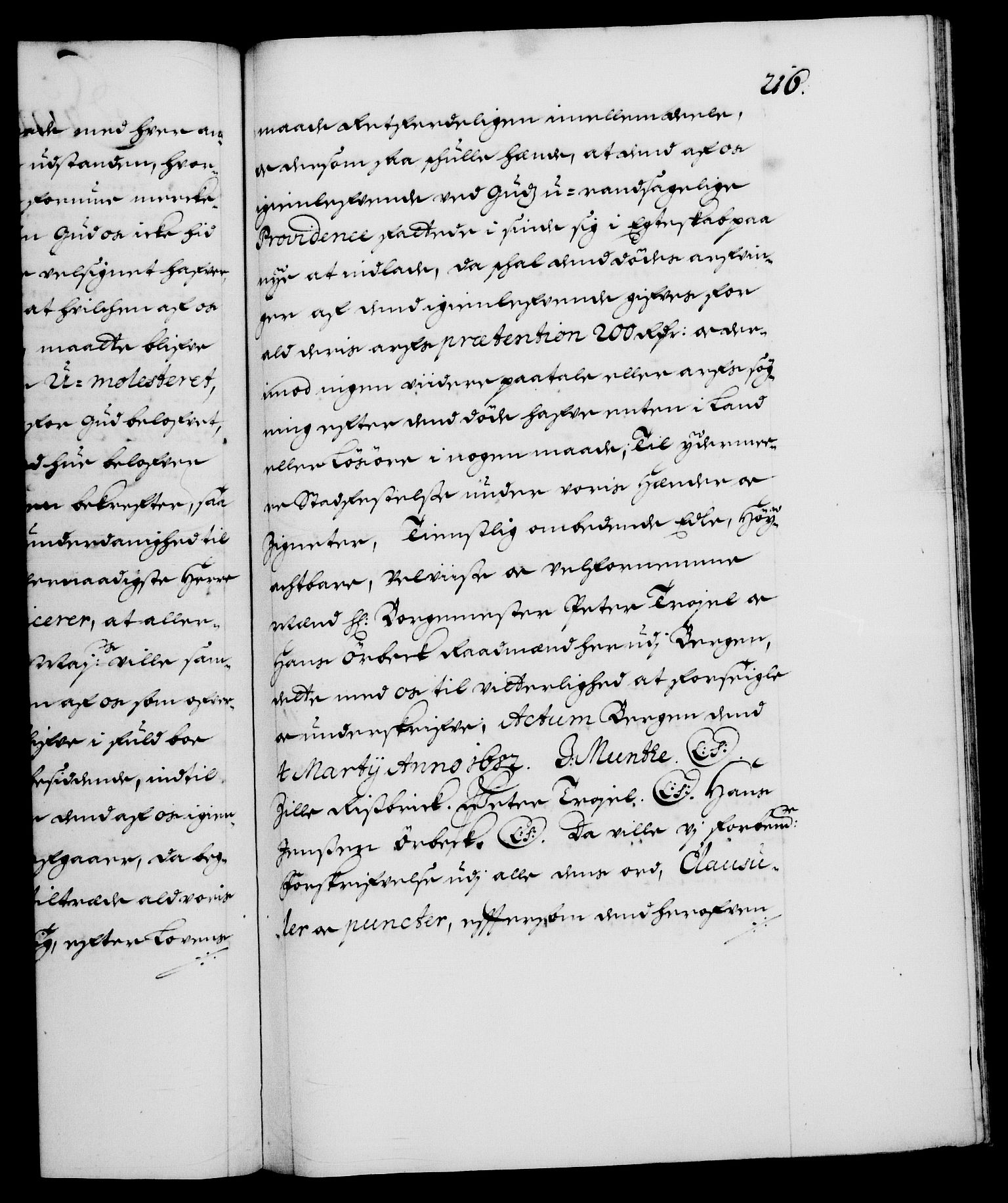 Danske Kanselli 1572-1799, RA/EA-3023/F/Fc/Fca/Fcaa/L0013: Norske registre (mikrofilm), 1681-1684, p. 216a