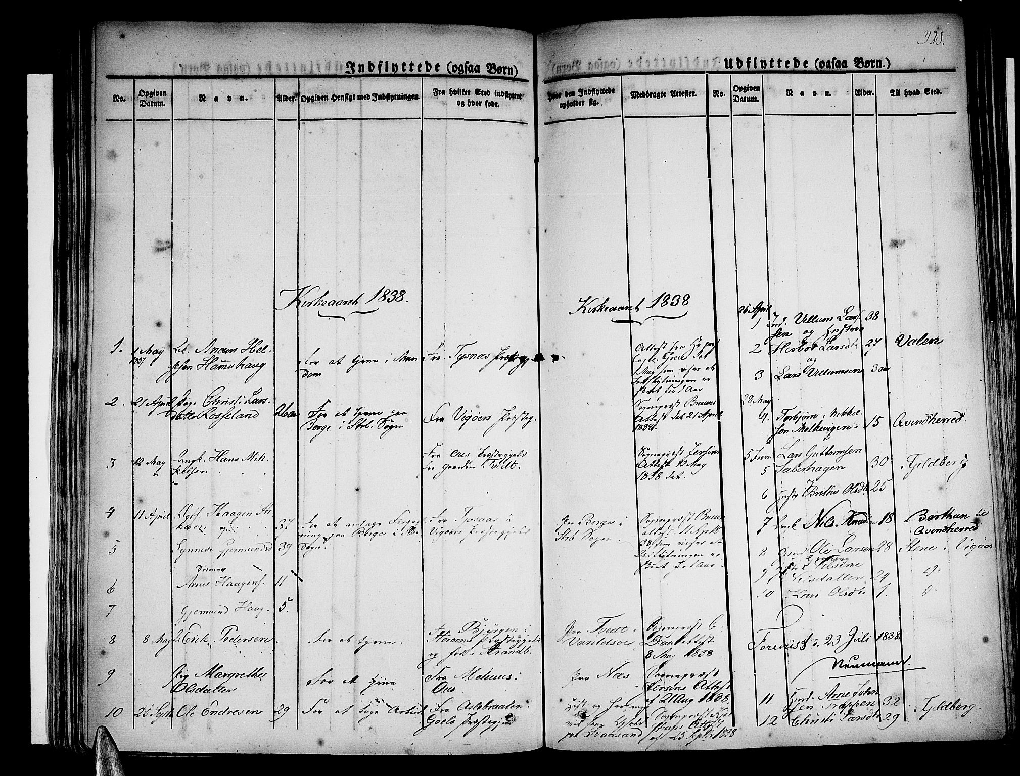 Strandebarm sokneprestembete, AV/SAB-A-78401/H/Haa: Parish register (official) no. A 6, 1826-1843, p. 328