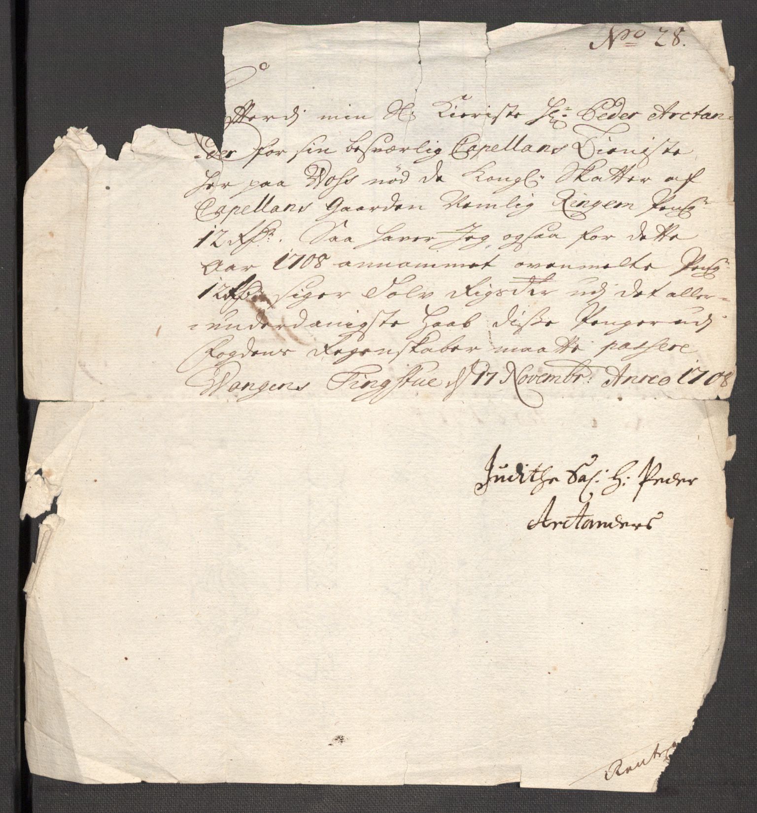 Rentekammeret inntil 1814, Reviderte regnskaper, Fogderegnskap, RA/EA-4092/R51/L3189: Fogderegnskap Nordhordland og Voss, 1708, p. 384