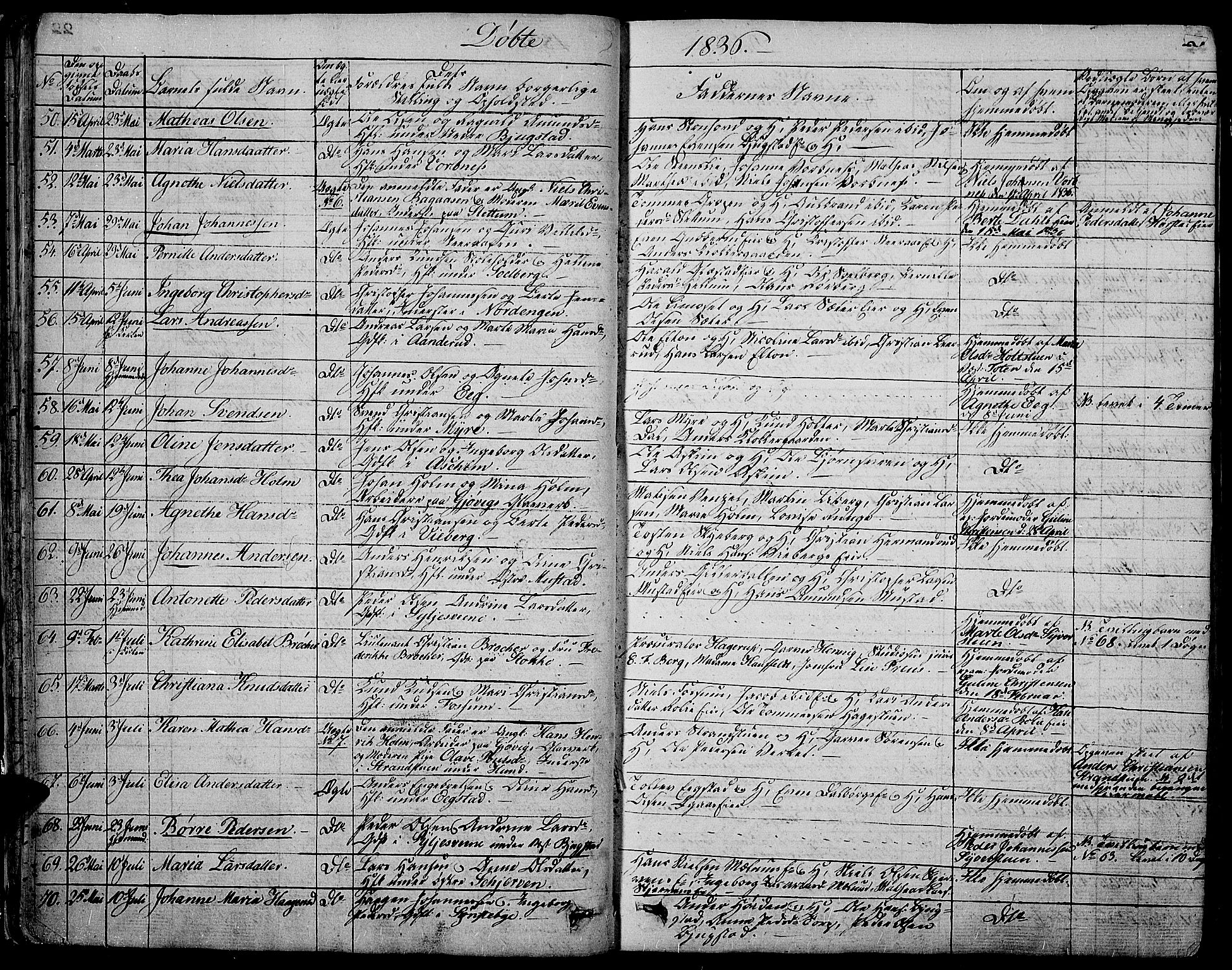 Vardal prestekontor, SAH/PREST-100/H/Ha/Hab/L0004: Parish register (copy) no. 4, 1831-1853, p. 23