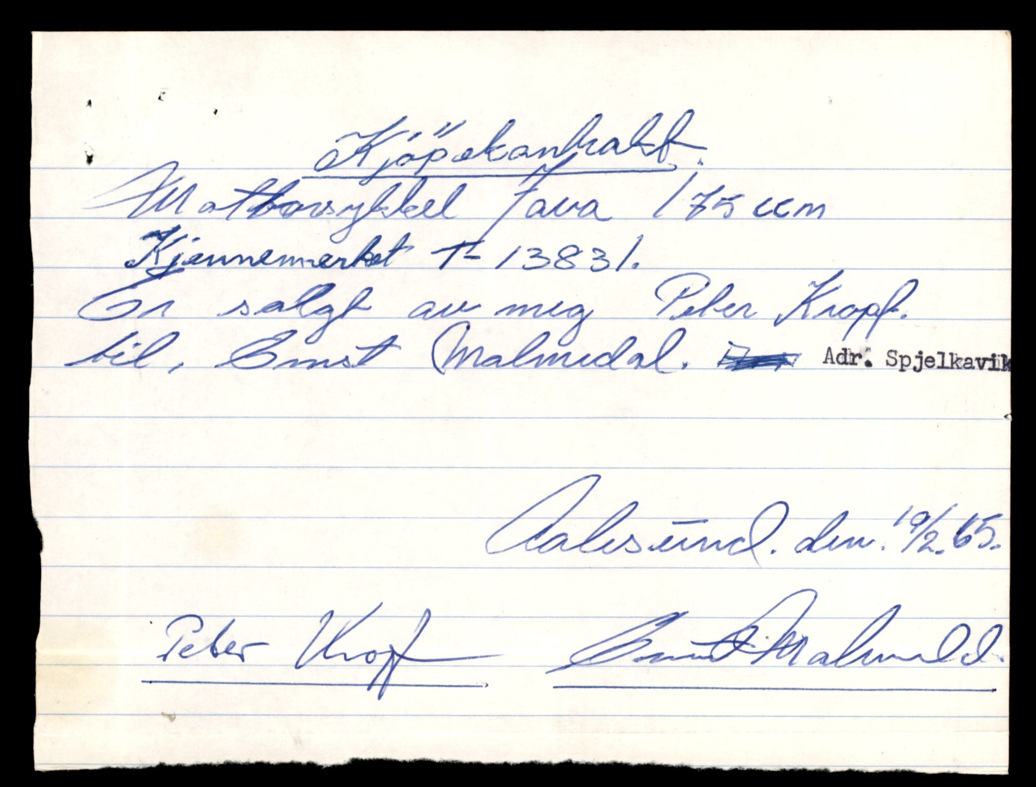 Møre og Romsdal vegkontor - Ålesund trafikkstasjon, AV/SAT-A-4099/F/Fe/L0041: Registreringskort for kjøretøy T 13710 - T 13905, 1927-1998, p. 2175