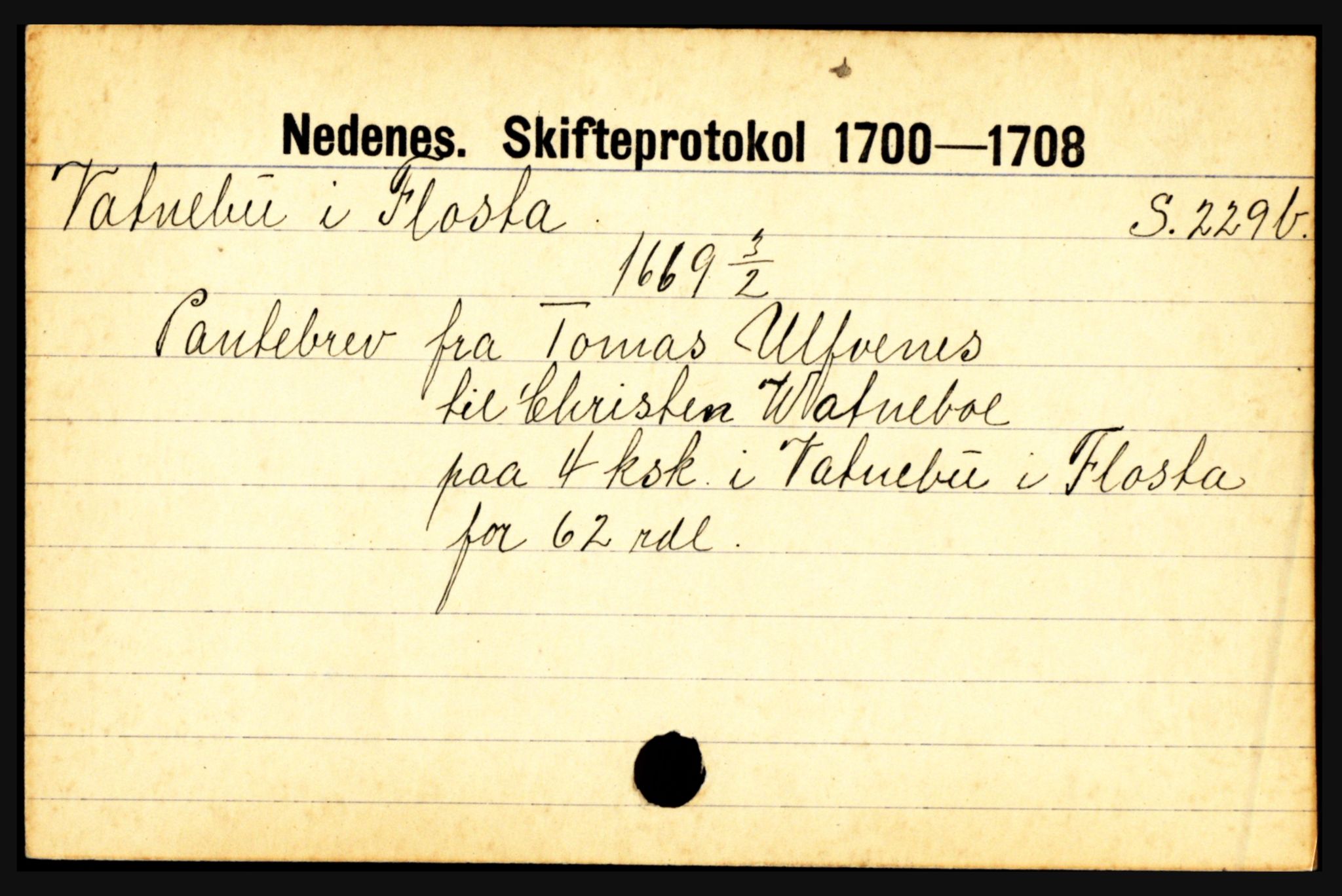 Nedenes sorenskriveri før 1824, AV/SAK-1221-0007/H, p. 32649